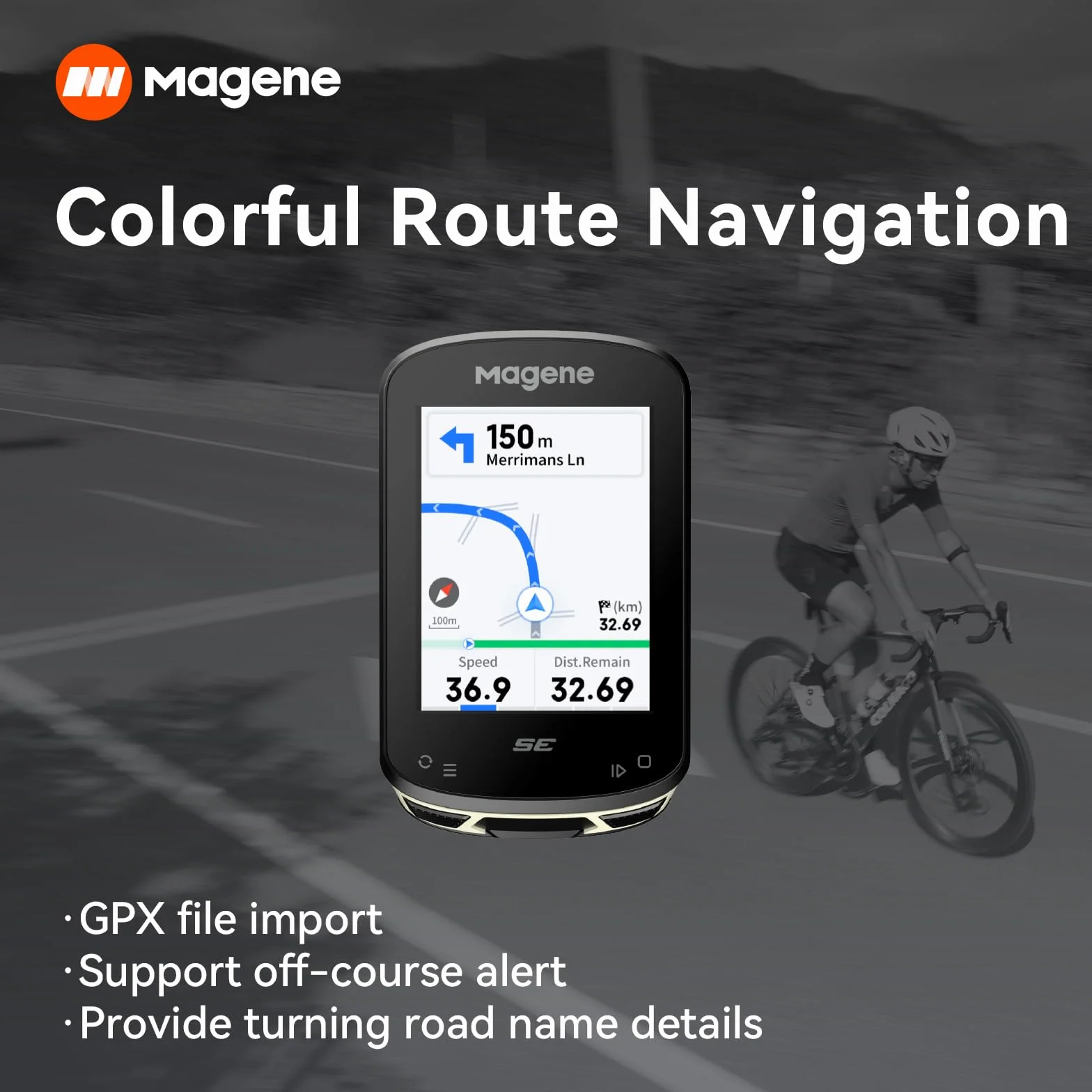 Magene Inteligentny komputer rowerowy GPS C506SE