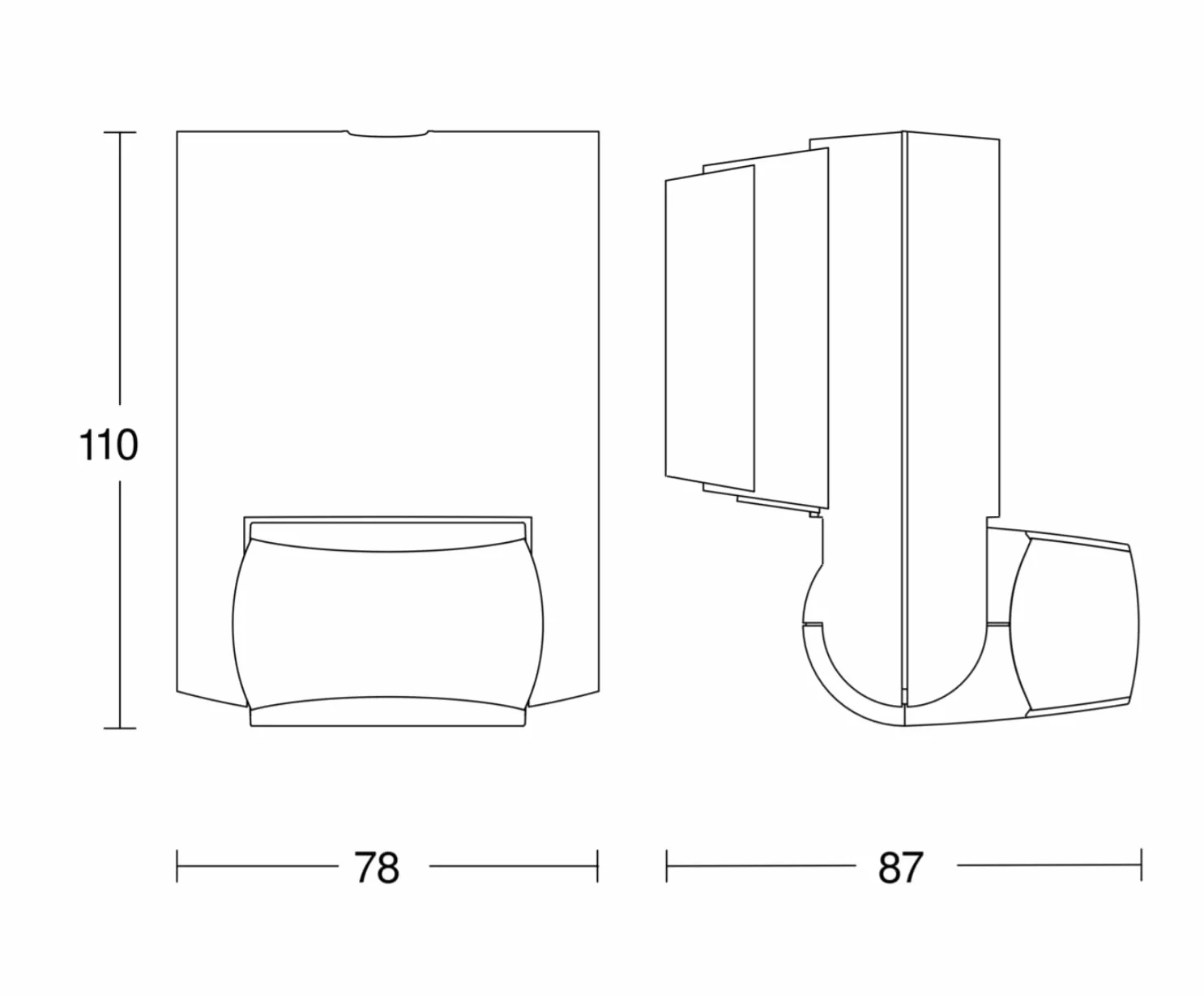 Steinel Czujnik ruchu IS 130-2 czarny, 130°, zasięg 12 m, IP54