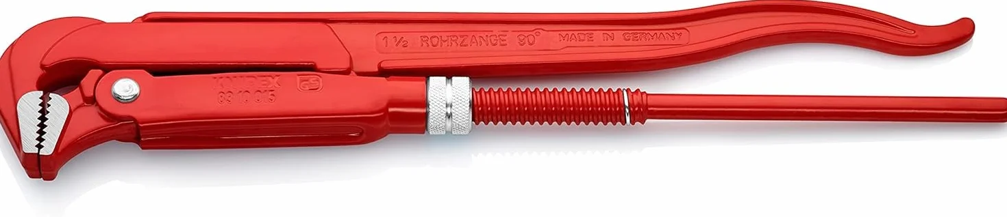 KNIPEX Klucz nastawny do rur 90° malowany proszkowo czerwony 420 mm 83 10 015