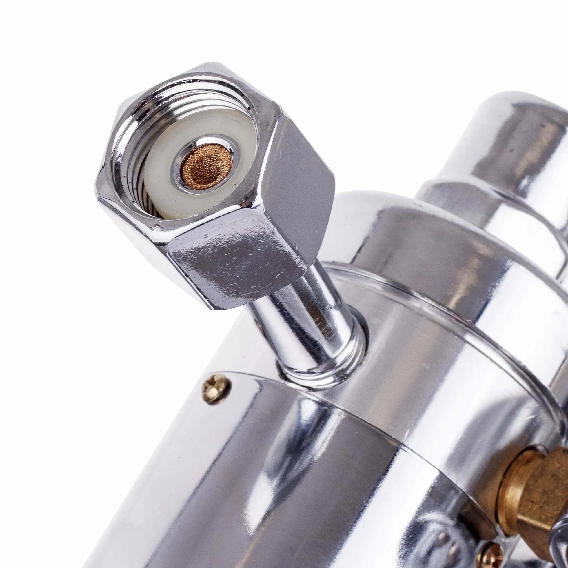 TC TECHNIC reduktor do CO₂ i argonu z rotametrycznym miernikiem przepływu i podgrzewaczem gazu 230 V, ciśnienie wejściowe 200 bar