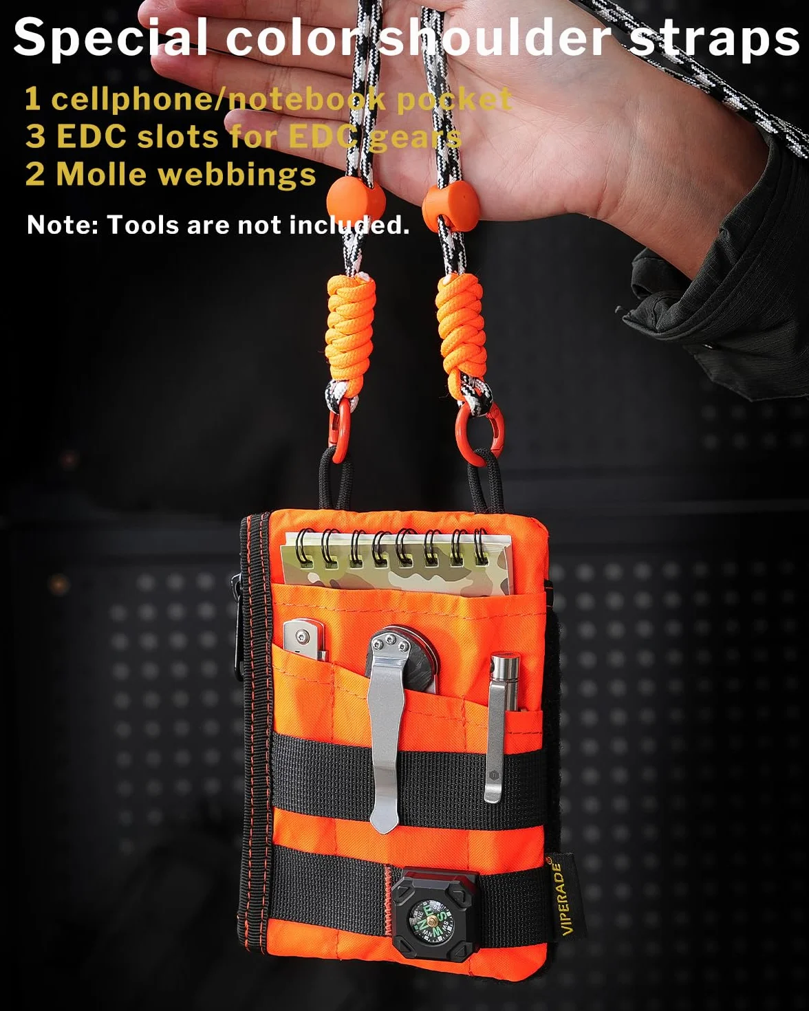 VIPERADE VE16R EDC kieszonkowa torba organizer z paskiem, 5 kieszeni, X-pac Hot