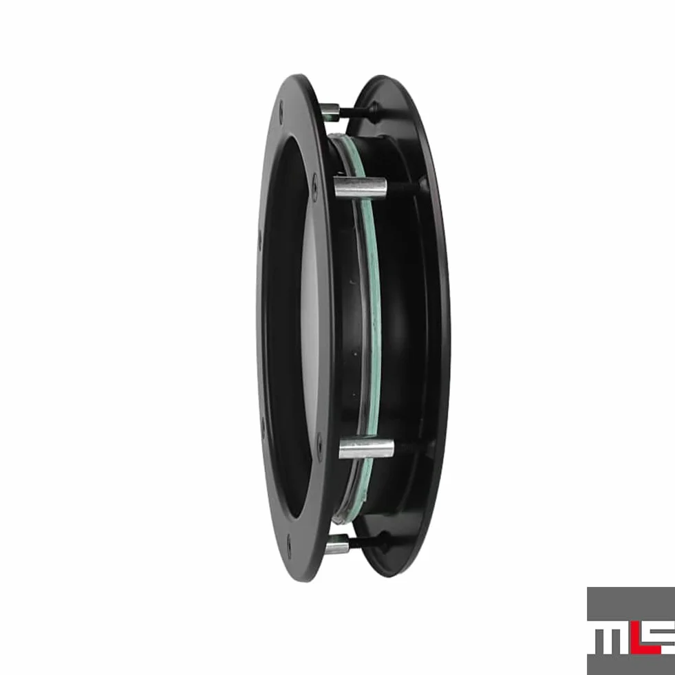 MLS B4000 Bulaj do Drzwi z Aluminium, Szkło VSG, Średnica 300 mm, Czarny