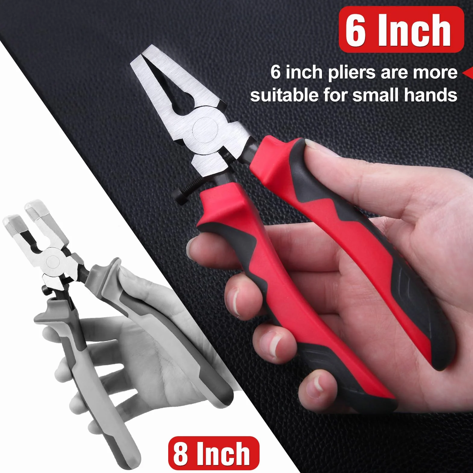 LEONTOOL Szczypce do łamania szkła 15 cm płaskie szczękowe z gumowymi końcówkami