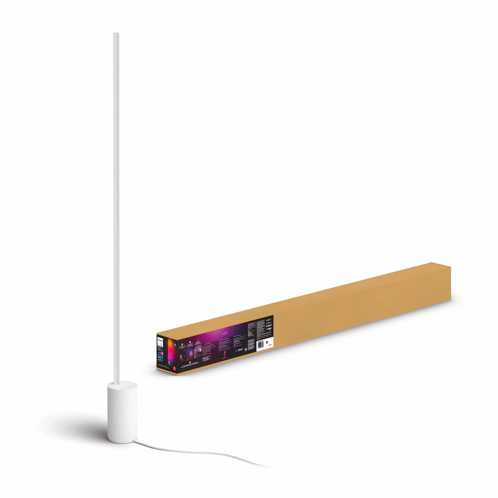 Philips Hue Lampa Podłogowa Signe Gradient Biała, 16 mln Kolorów, Ściemnianie, Smart LED