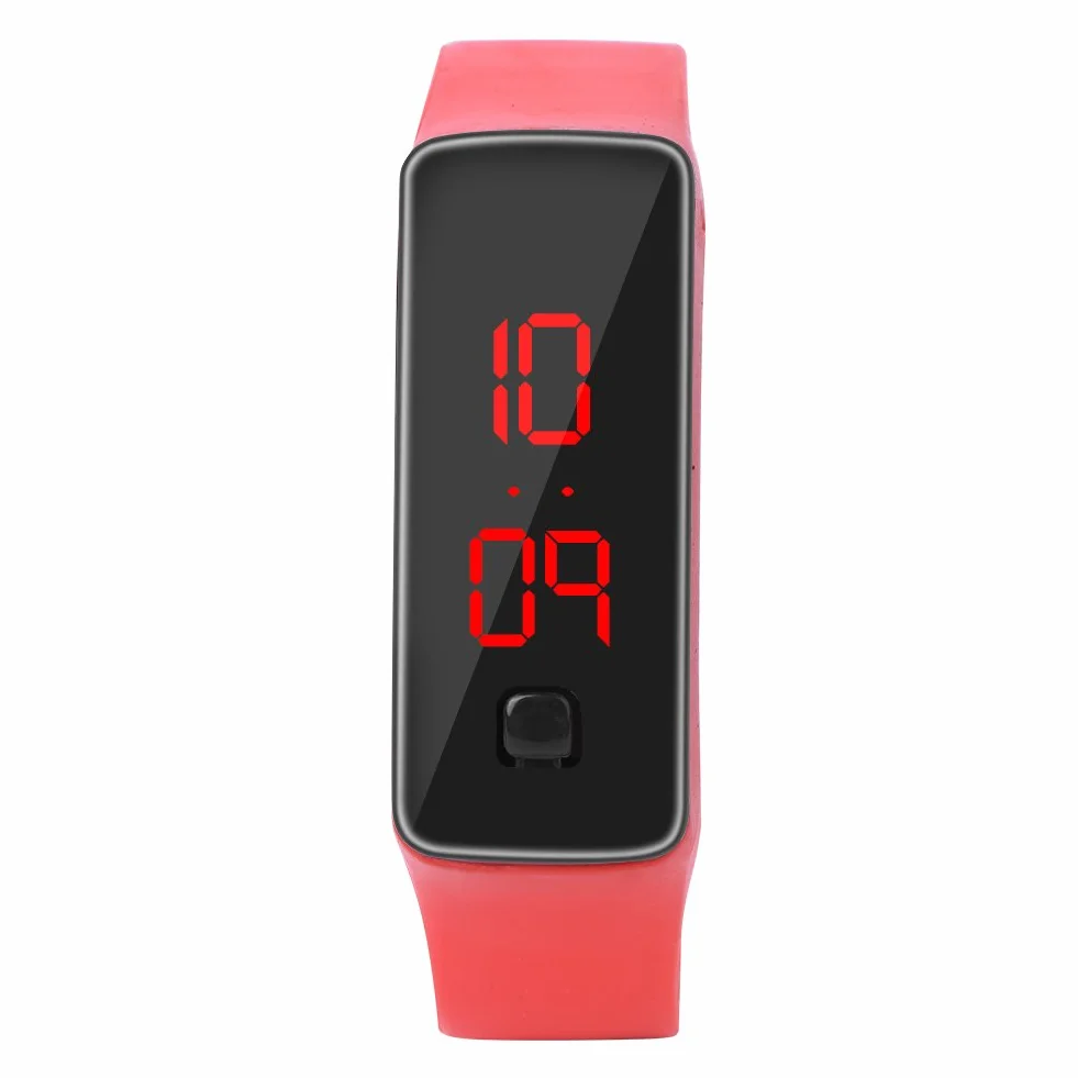 Ejoyous Inteligentny zegarek, elektroniczny wyświetlacz LED, sportowy zegarek cyfrowy z silikonowym paskiem, dla mężczyzn i kobiet, smartwatch z 12-godzinną tarczą do biegania na zewnątrz i wewnątrz