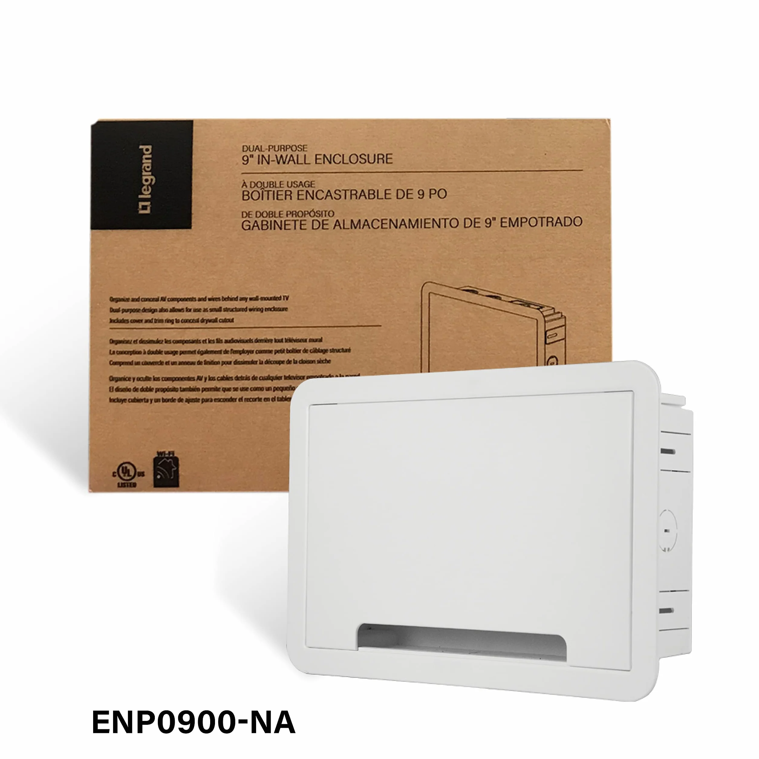 Legrand ENP0900-NA OnQ obudowa ścienna zarządzanie kablami 23 cm biała