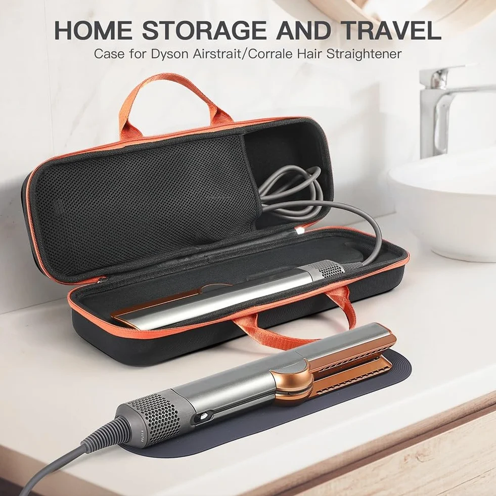 Kompaktowe twarde etui do Dyson Airstrait HT01 bezpieczne i praktyczne przechowywanie akcesoriów do prostownicy do włosów (niebieski)