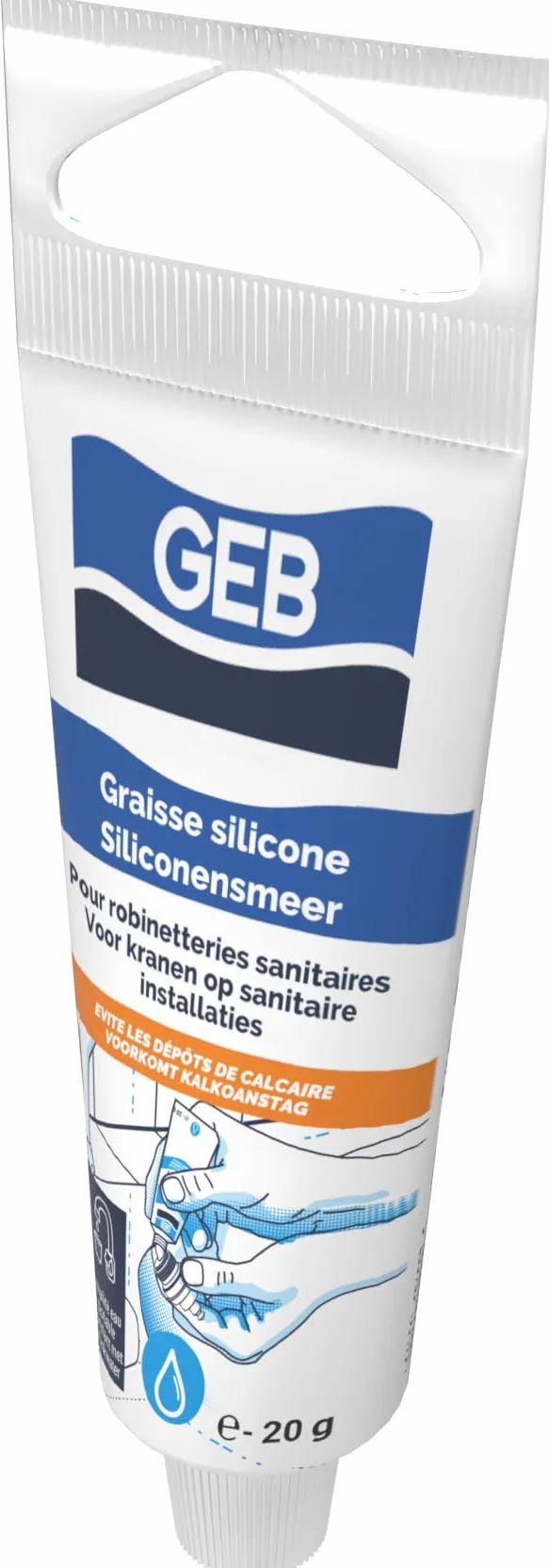 Smar silikonowy RONINETTERIES SANITAIRE 20 GR biały