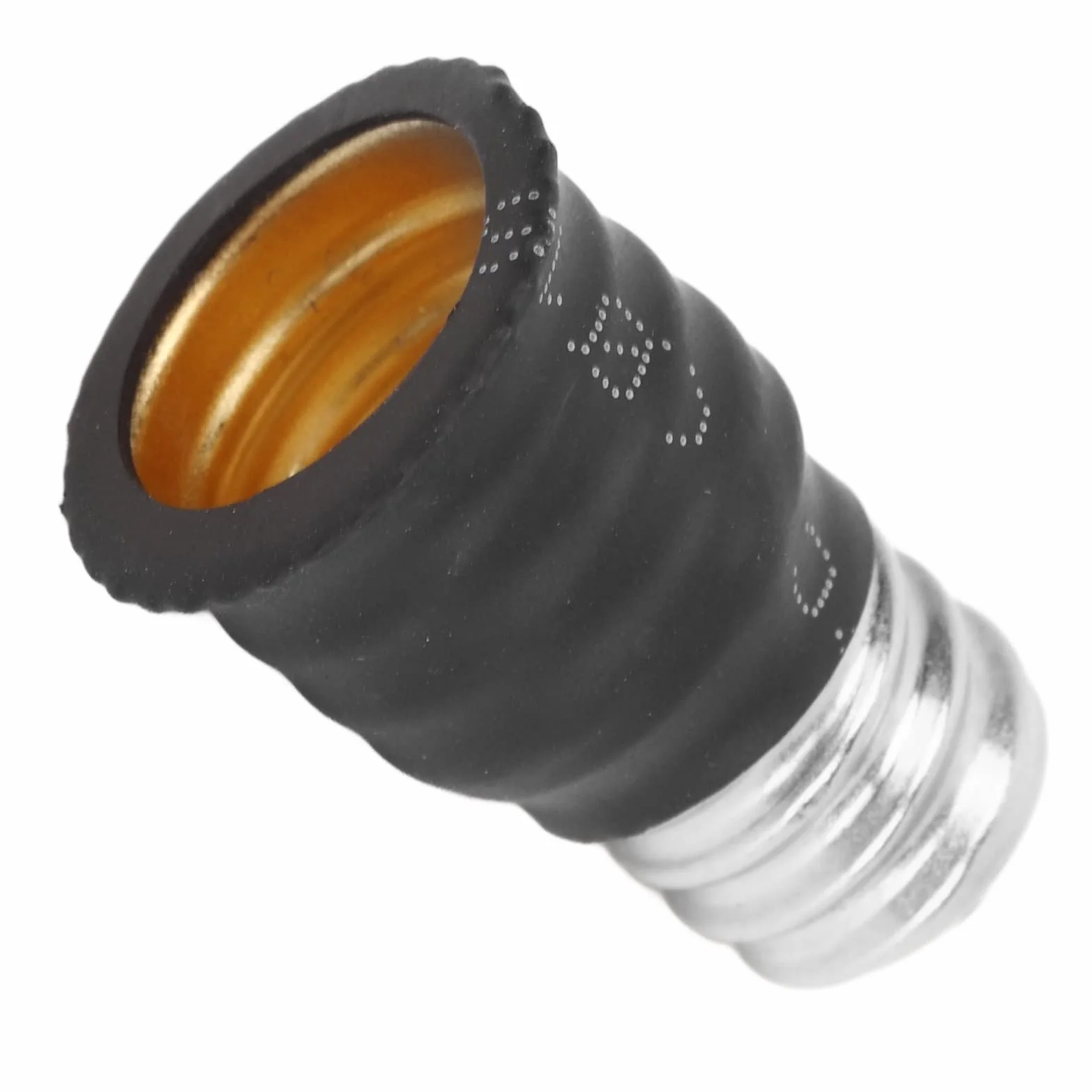 Adapter E12 na E14 6 szt. Prosty Praktyczny PC Miedź Czarny
