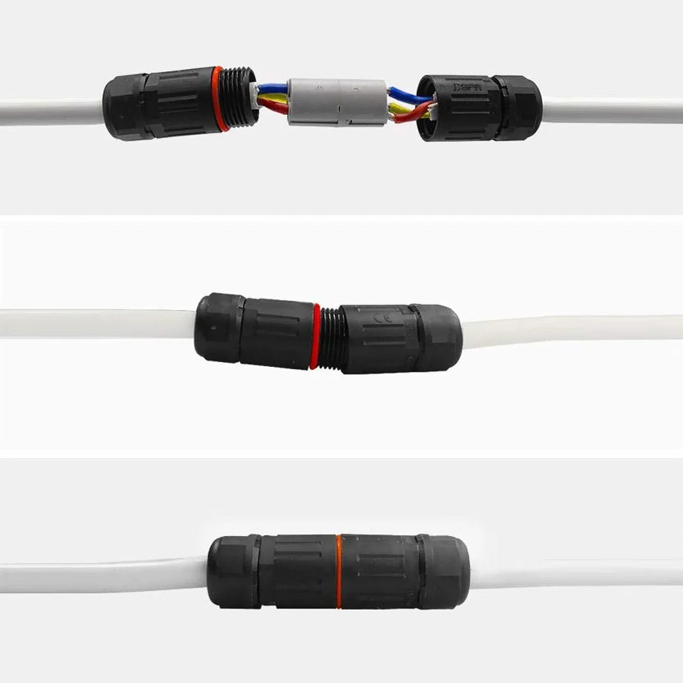 Kabel wodoszczelny IP68 3-biegunowy 0,5-2,0 mm² wtyczki elektryczne
