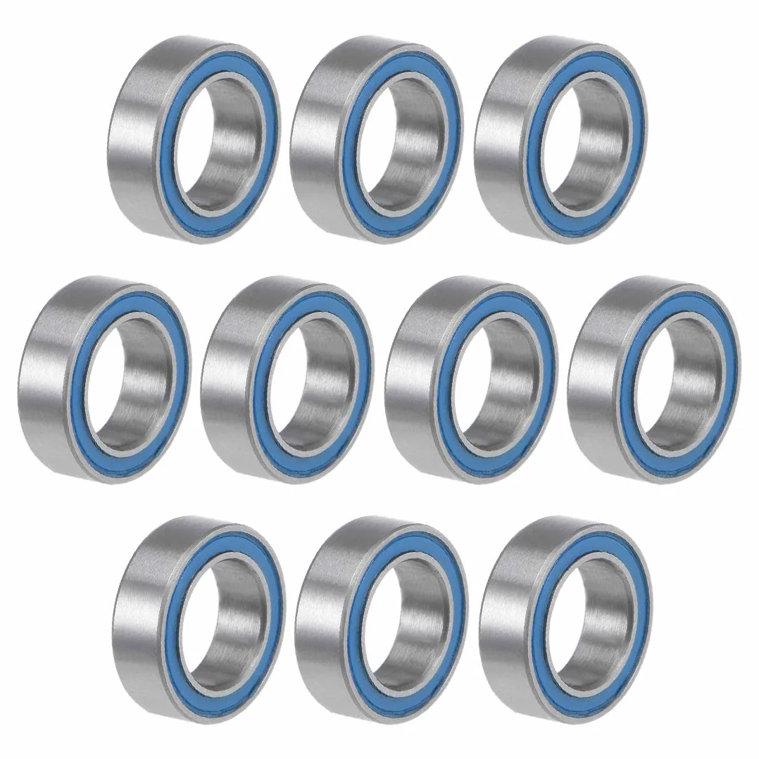 sourcing map 10 sztuk łożysko kulkowe MR85-2RS 5 mm średnica wewnętrzna 8 mm zewnętrzna 2,5 mm otwór