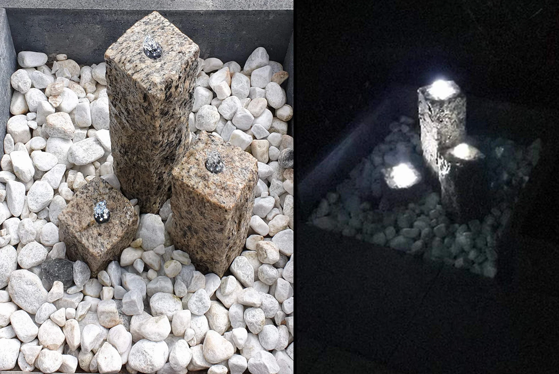 Köhko Zestaw 3 okrągłych lamp LED zimna biel 2 m kabel