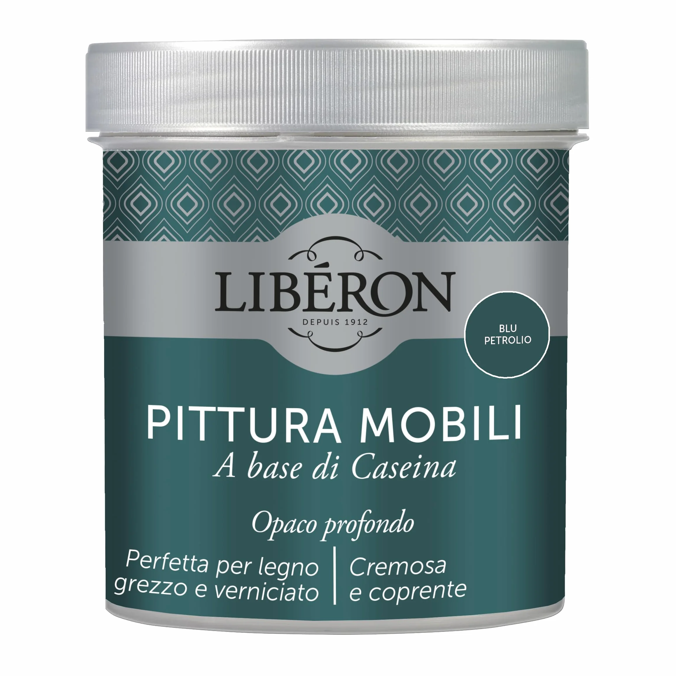 Libéron - Farba meblowa na bazie kazeiny - naftowo-niebieska - 0,5 l
