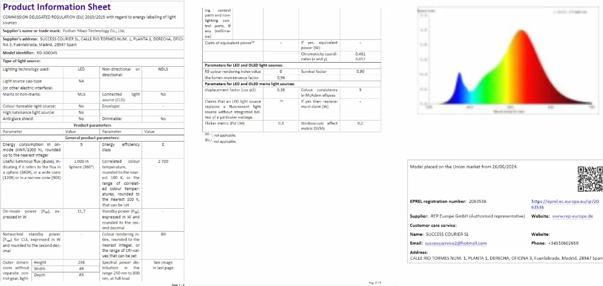 Zewnętrzna lampa punktowa LED 4 w 1 14 m ciepła biel 3000 K 12 V IP65