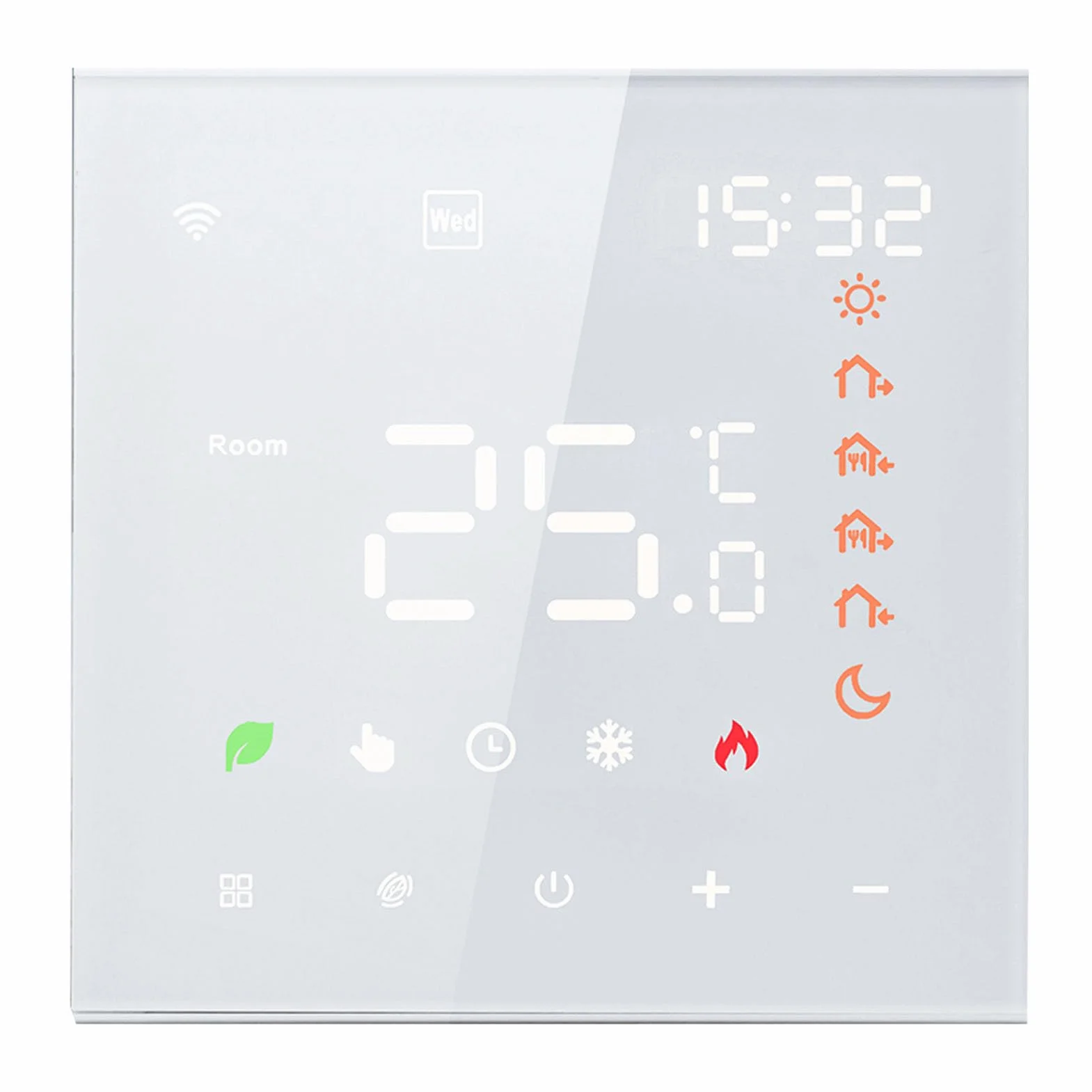 Kavolet Tuya Smart termostat Wi-Fi, 16 A, cyfrowy programowalny wyświetlacz LCD, ekran dotykowy regulator temperatury