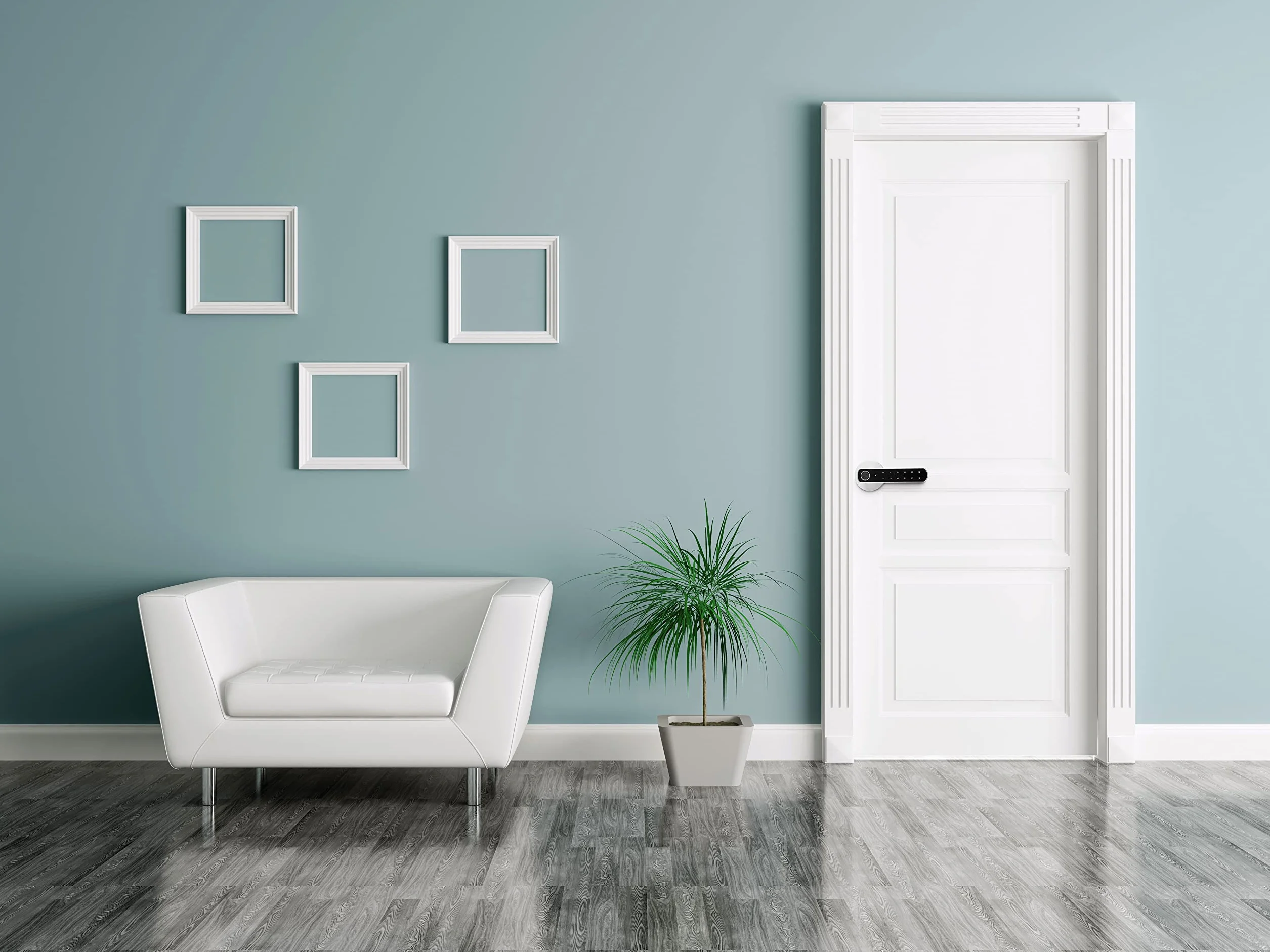 dnt Klamka drzwiowa DoorAccess PRO z biometrycznym czytnikiem linii papilarnych i kodem cyfrowym