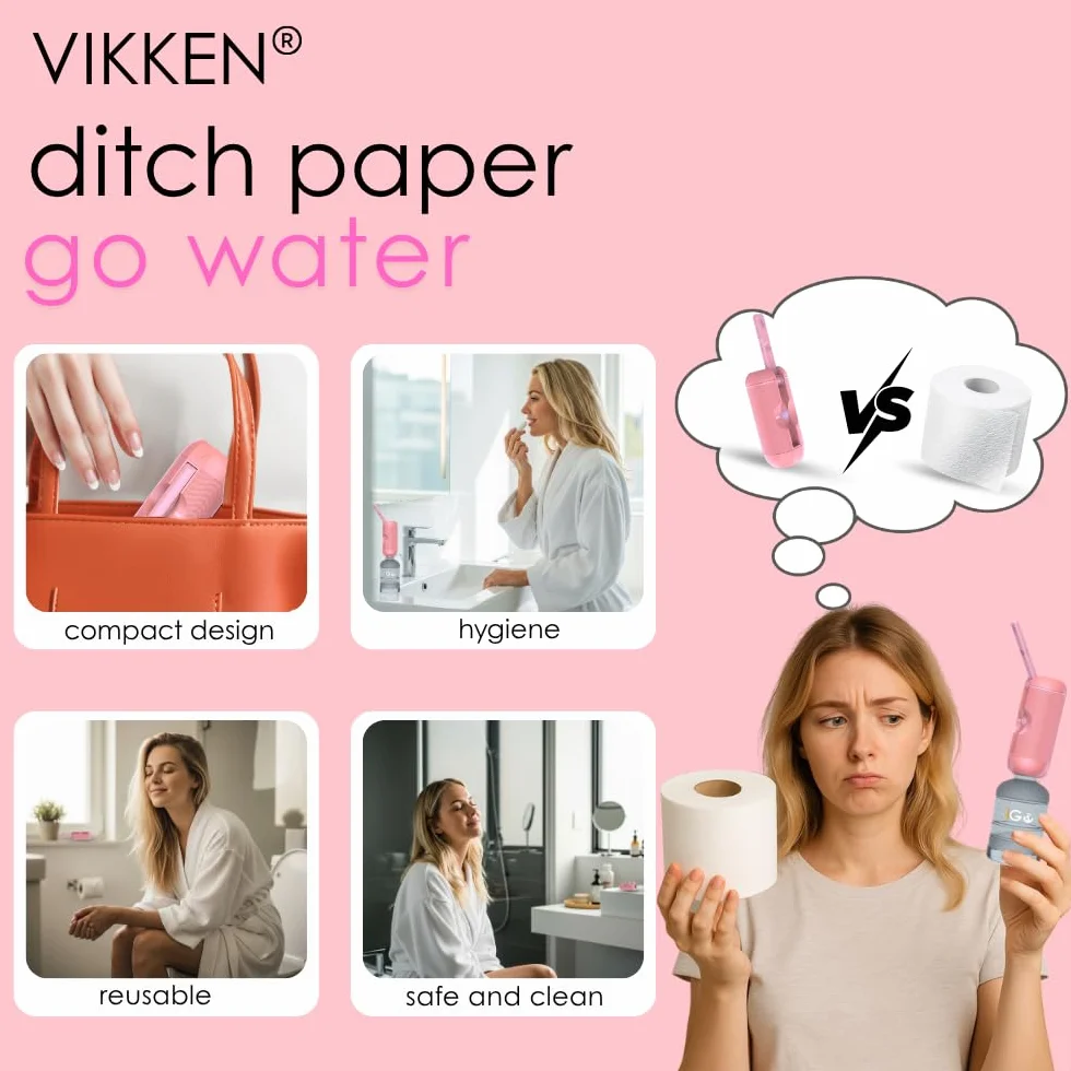 VIKKEN przenośny bidet podróżny USB-C 250 ml iGo X