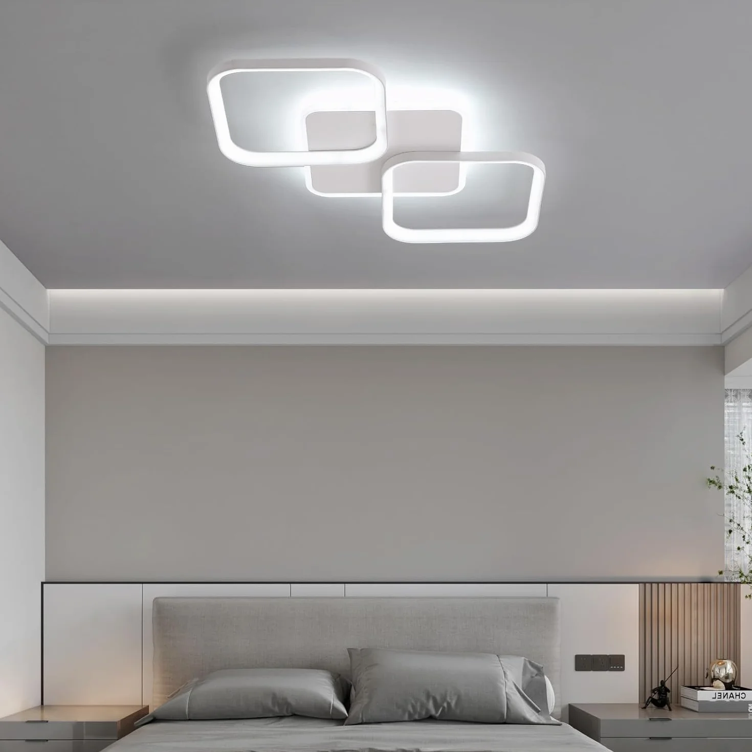 ANTENLICHT Lampa sufitowa LED 40W 4600LM ściemniana 2700-6500K z pilotem zdalnego sterowania aluminium