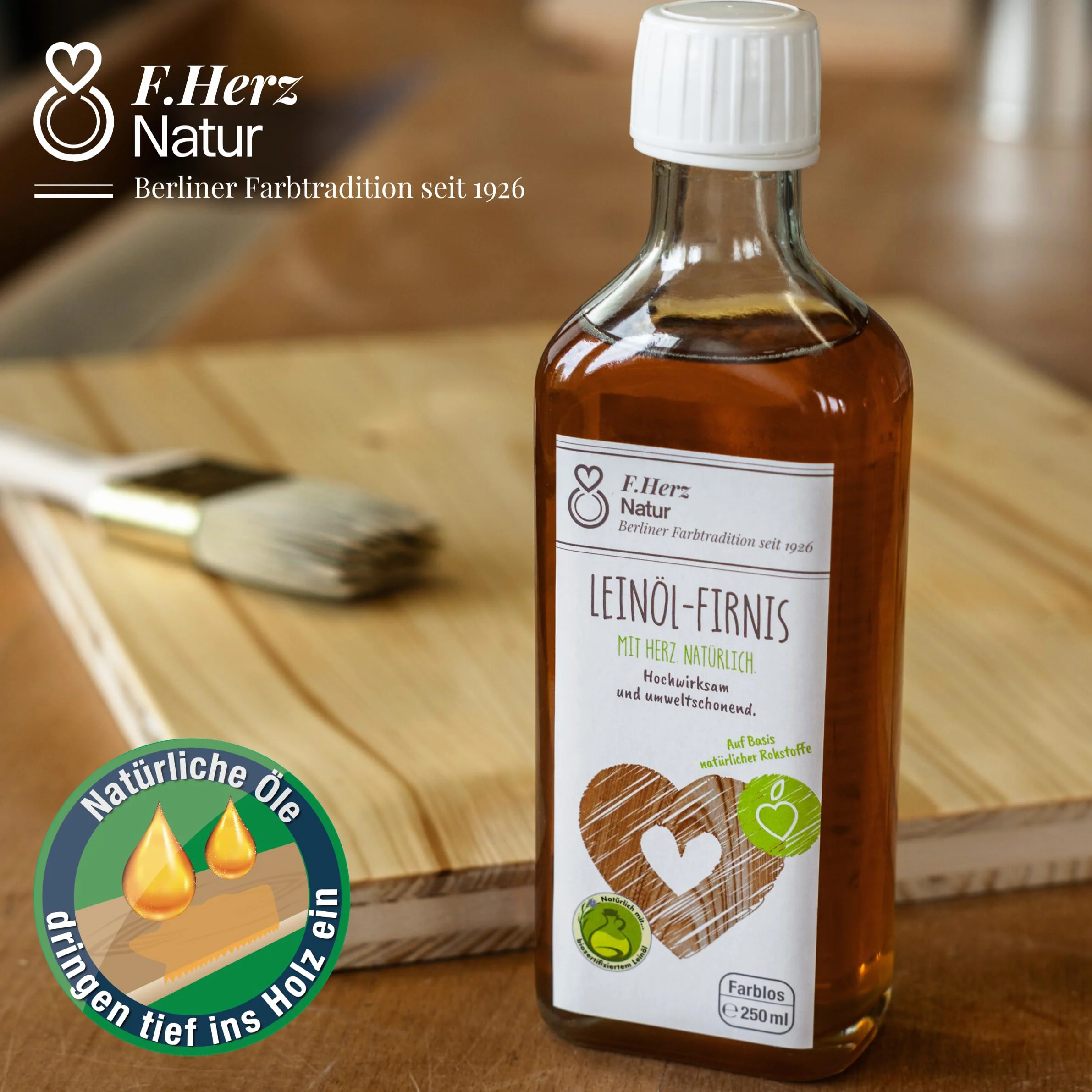Lakier lniany 250 ml certyfikowanej jakości Niemcy