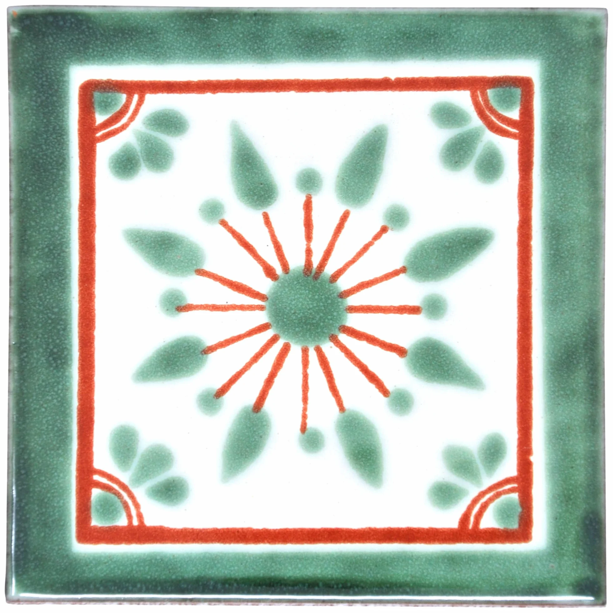 Handgemachte Mexikanische Talavera Fliese 10.5cm Einzelfliese