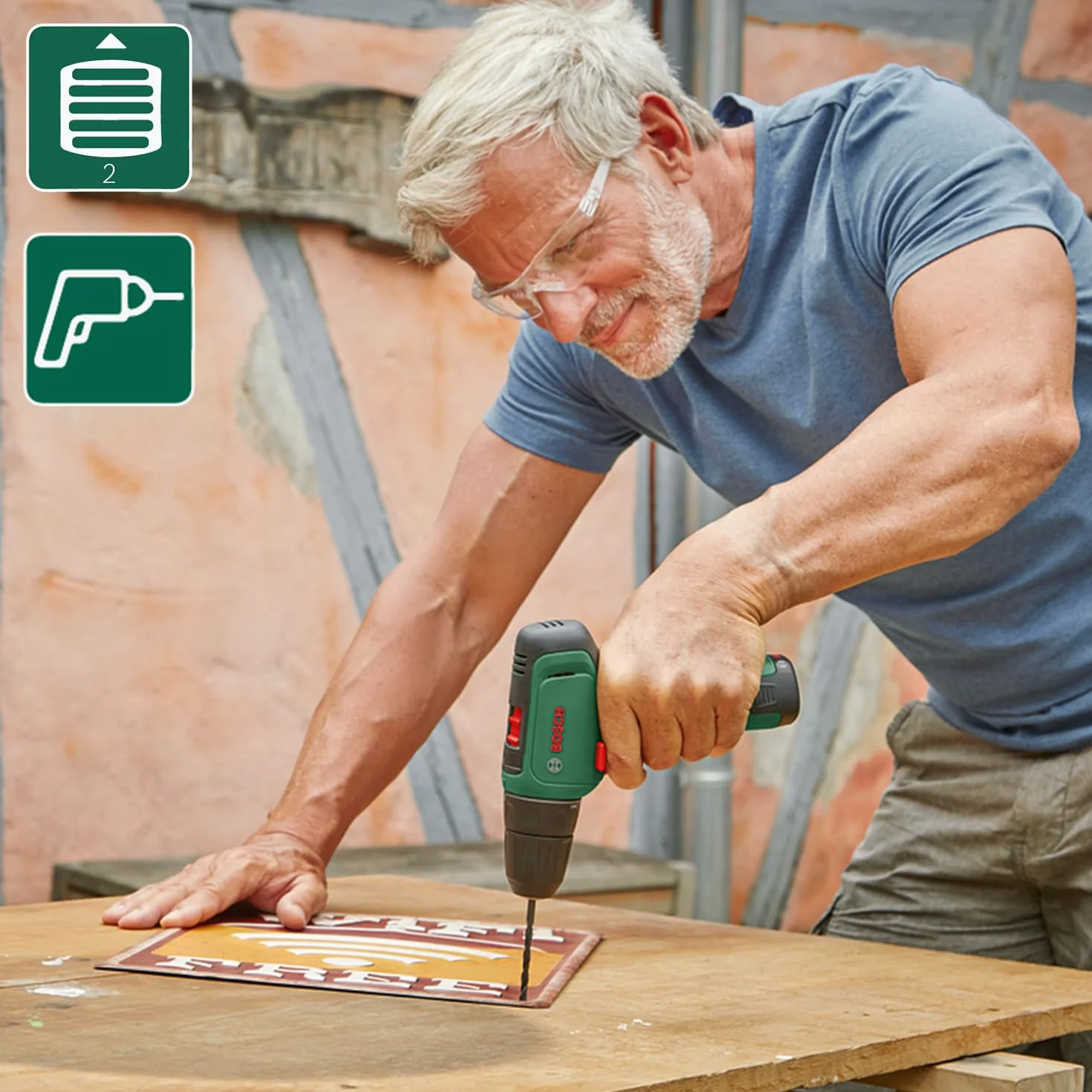 Bosch EasyDrill 1200 Akumulatorowa Wiertarka 12V Zestaw 2 Akumulatory Walizka