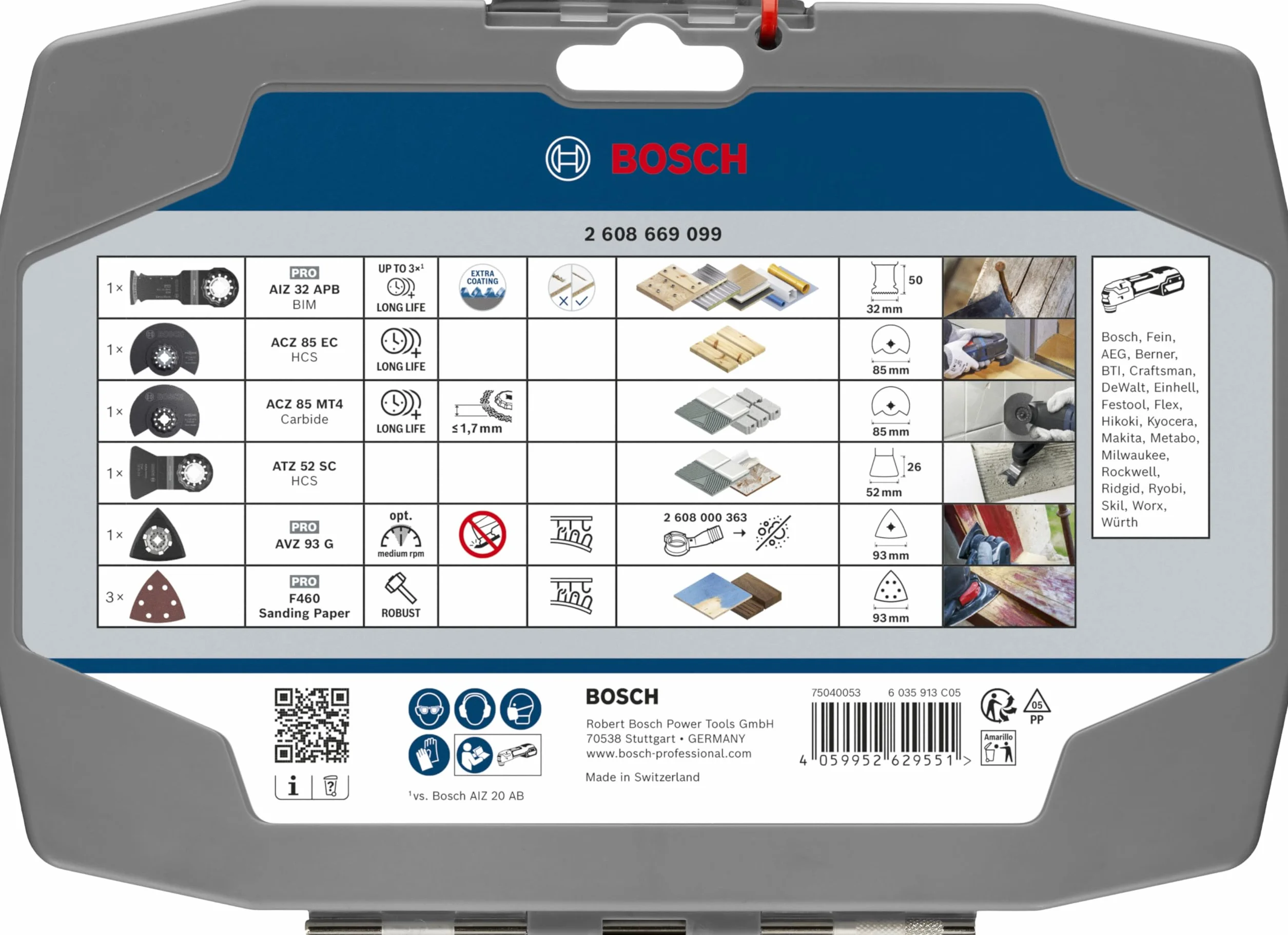 Bosch 8x Zestaw remontowy, 8 szt. 160 x 222 mm