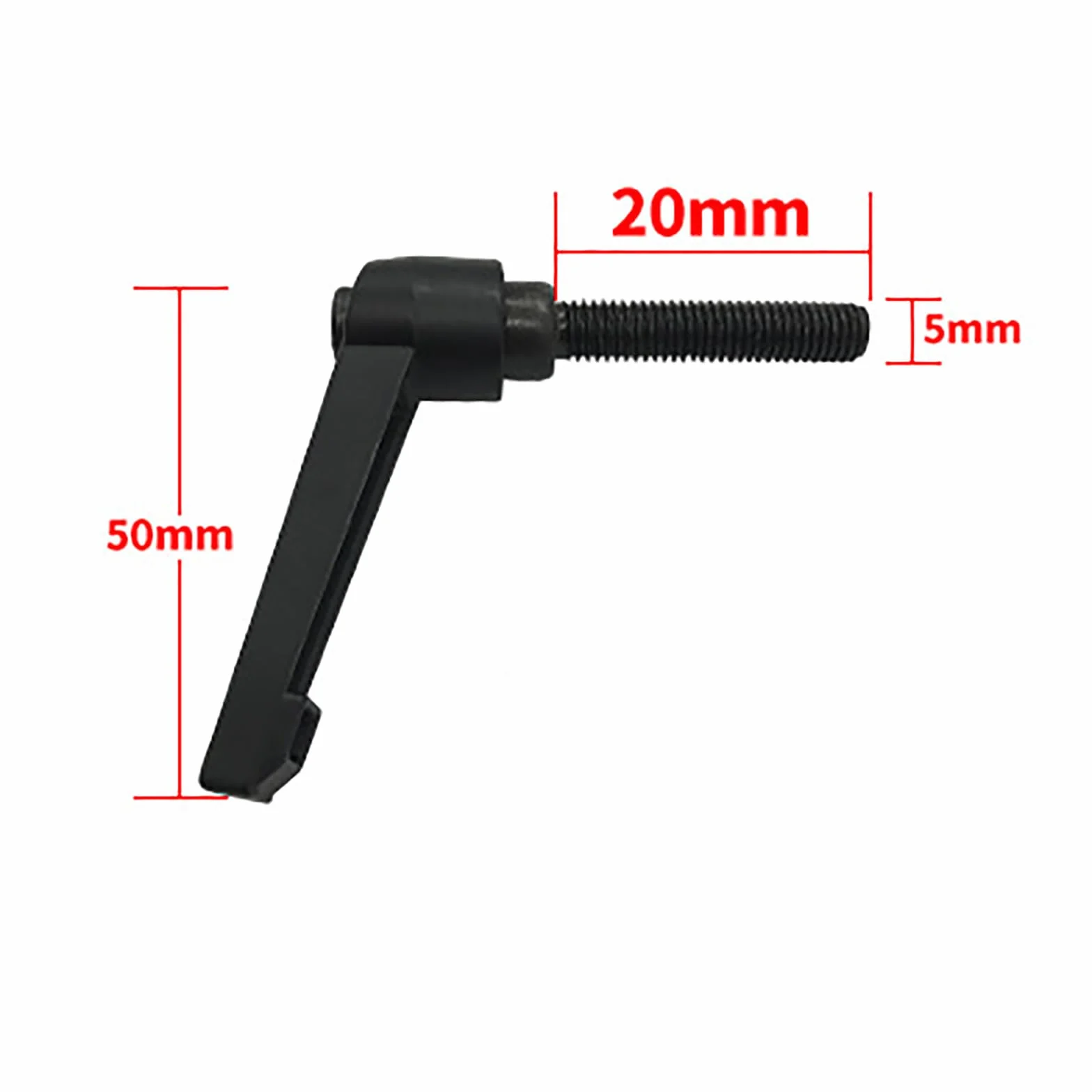 Dźwignia zaciskowa M5 x 20 mm ze stali nierdzewnej, regulowany uchwyt 4 sztuki