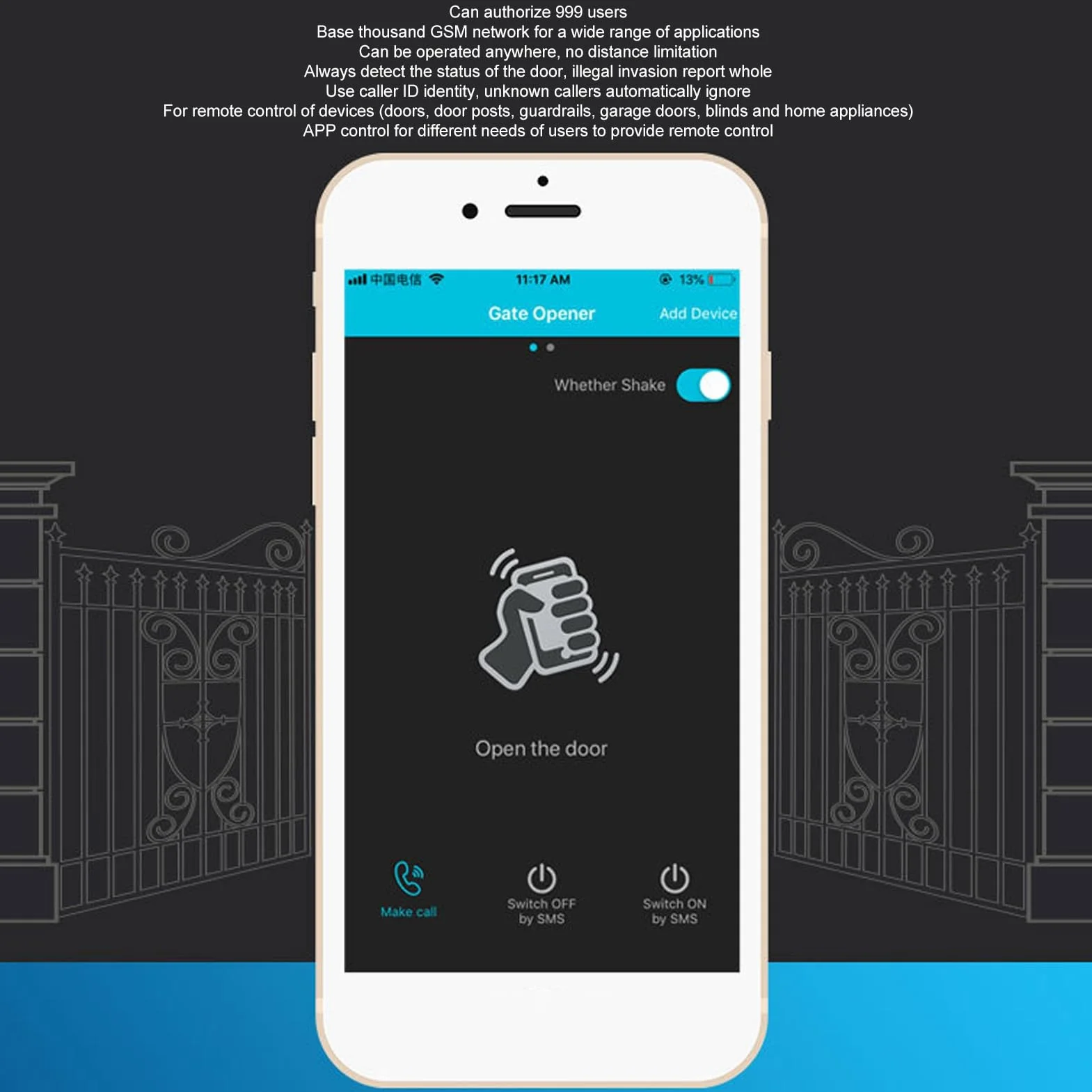 RTU5024 GSM Kontroler Dostępu do Bramy, Przełącznik Przekaźnika Zdalnego Sterowania 4G SMS