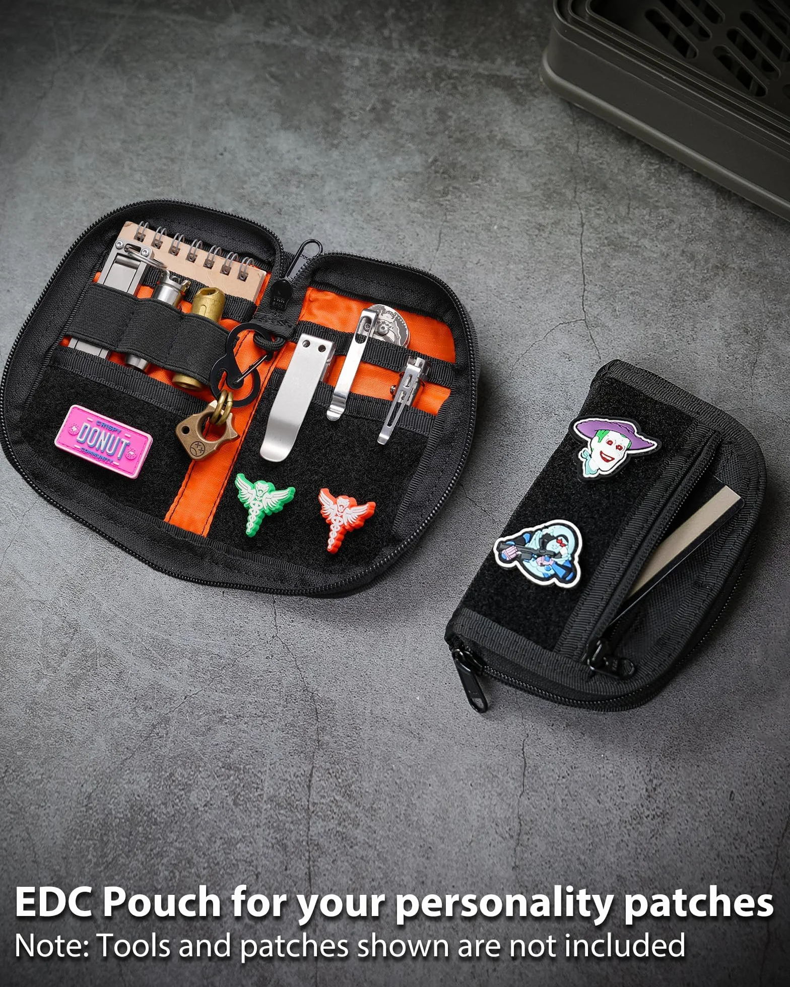 VIPERADE VE21 EDC Pouch – mała torebka EDC z 9 przegrodami, organizer na narzędzie wielofunkcyjne z rzepem