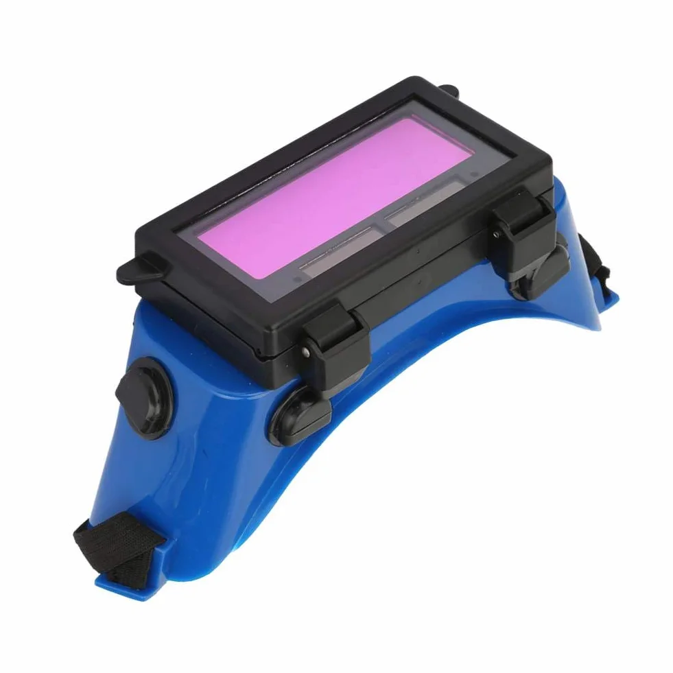 Okulary spawalnicze z automatycznym zaciemnieniem Solar DIN16 niebieskie