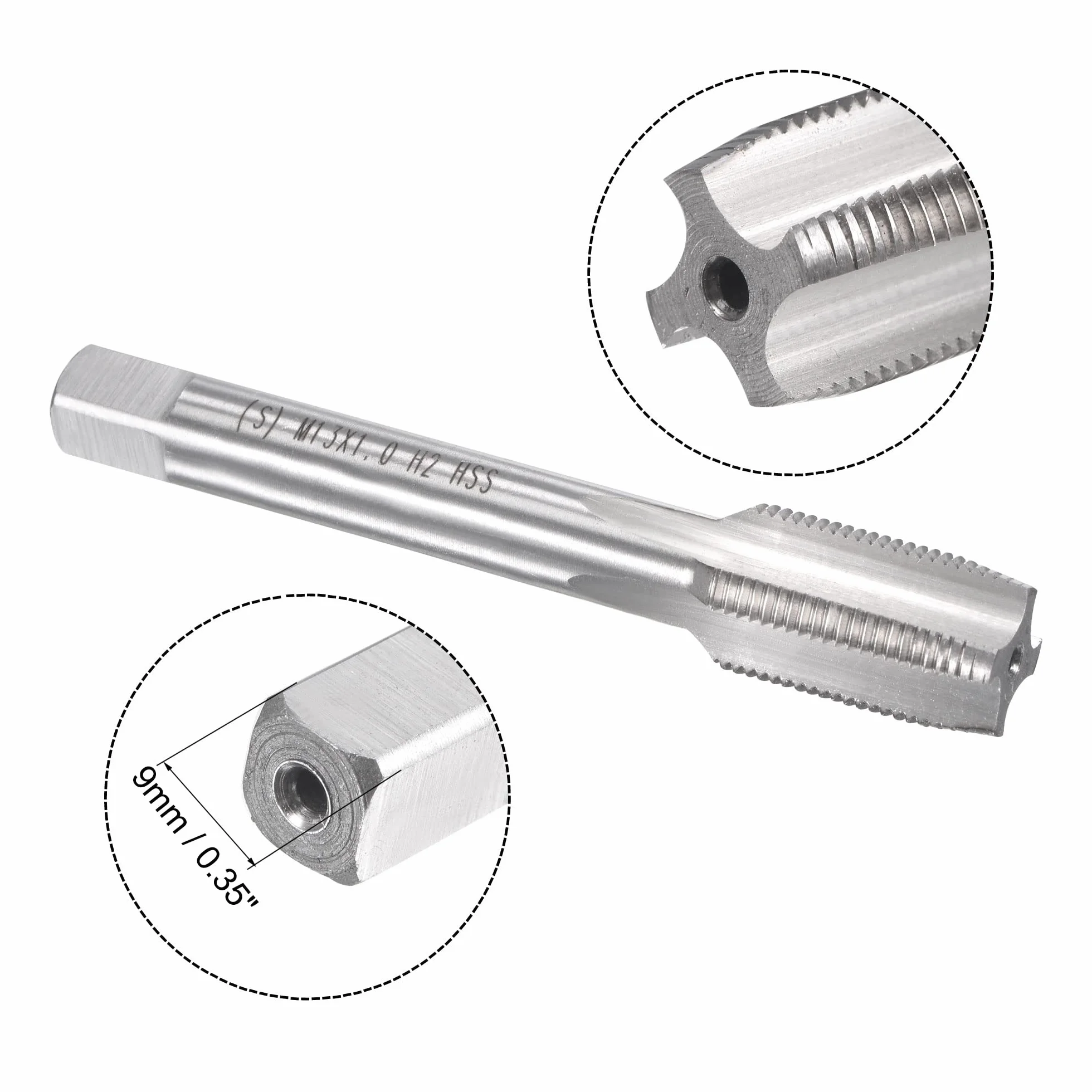 sourcing map Gwintownik M13 x 1 mm wiertło gwintowe