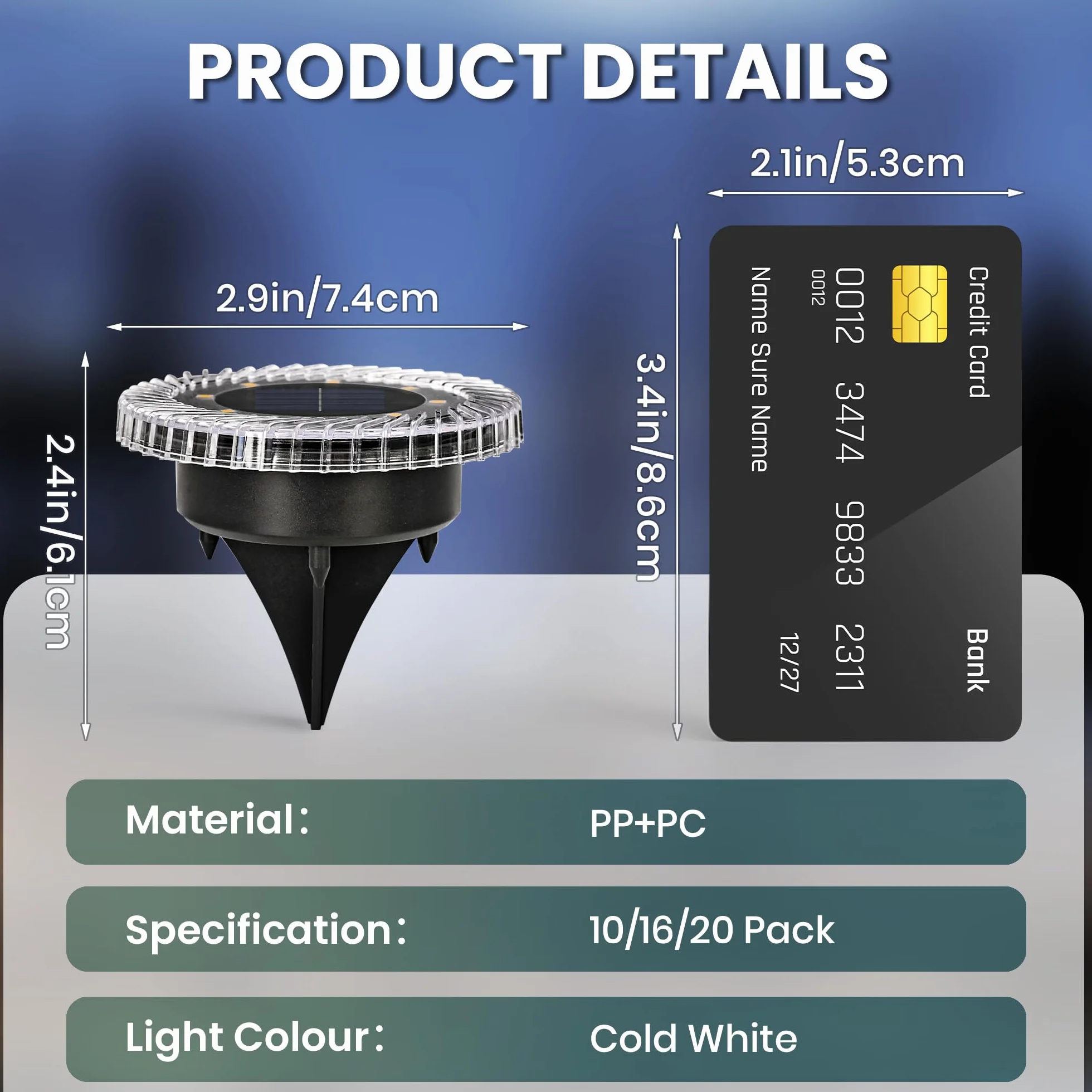 Solpex Lampy solarne zewnętrzne IP65 16 sztuk podłogowe na schody taras chodniki zimna biel