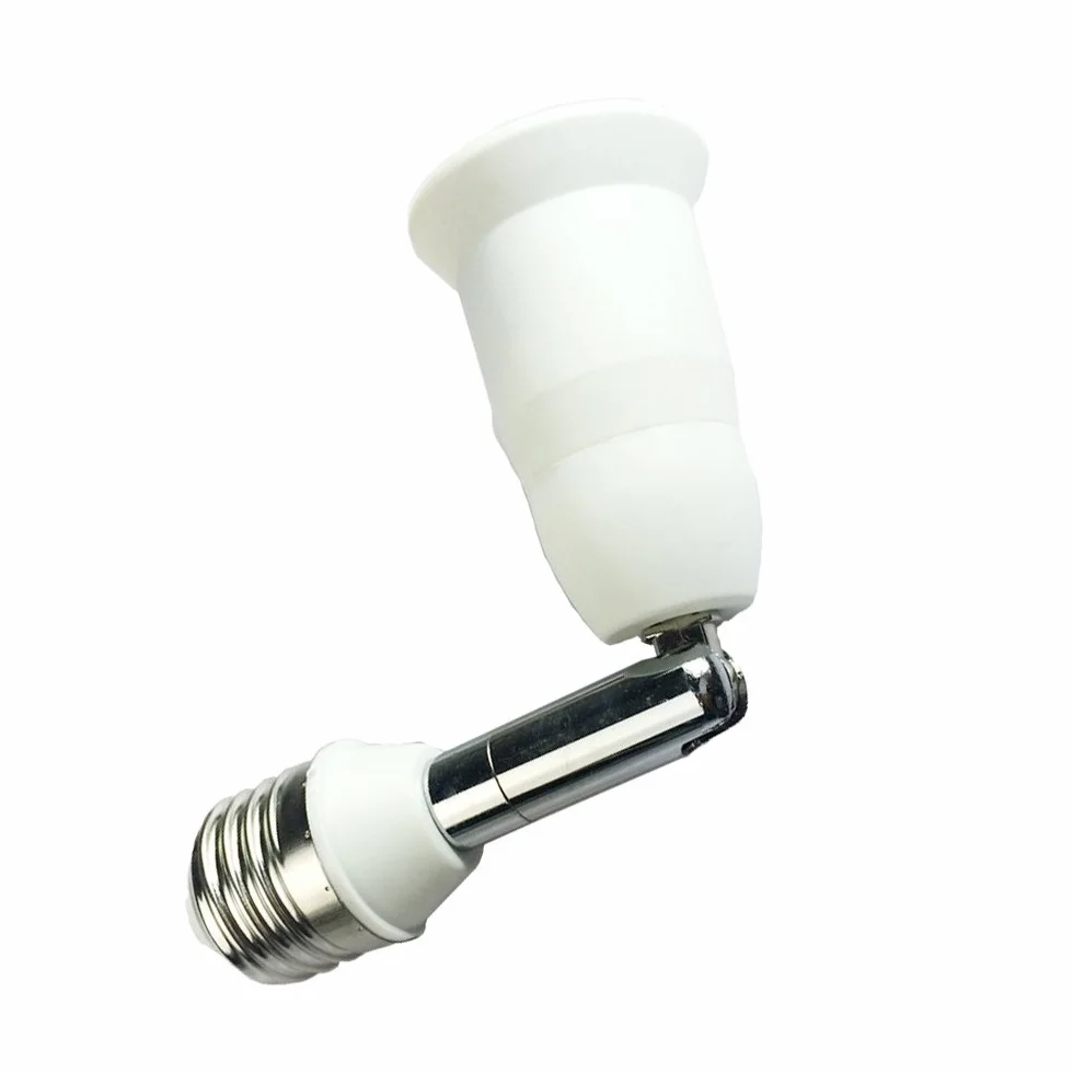 Białe przedłużki E27 14 cm Adapter do lamp LED