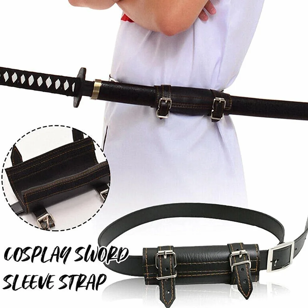 Unisex skóra PU rapier pochwa uchwyt pas talia pochwa średniowieczny miecz kabura rycerz broń bojowa rapier pierścień pasek pasek kabura kostium miecz pasek rekwizyty cosplay