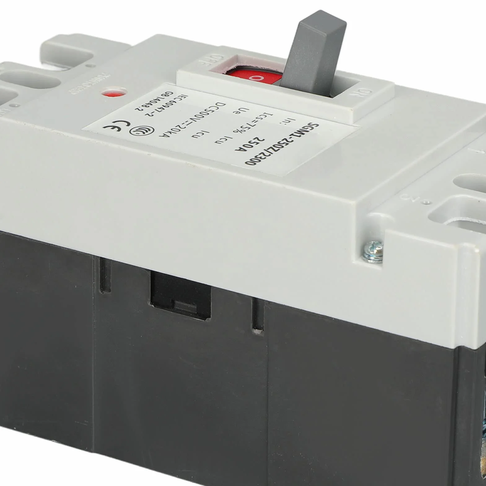 MCCB Przerywacz DC 500V 250A 2P Izolator do Systemu Fotowoltaicznego