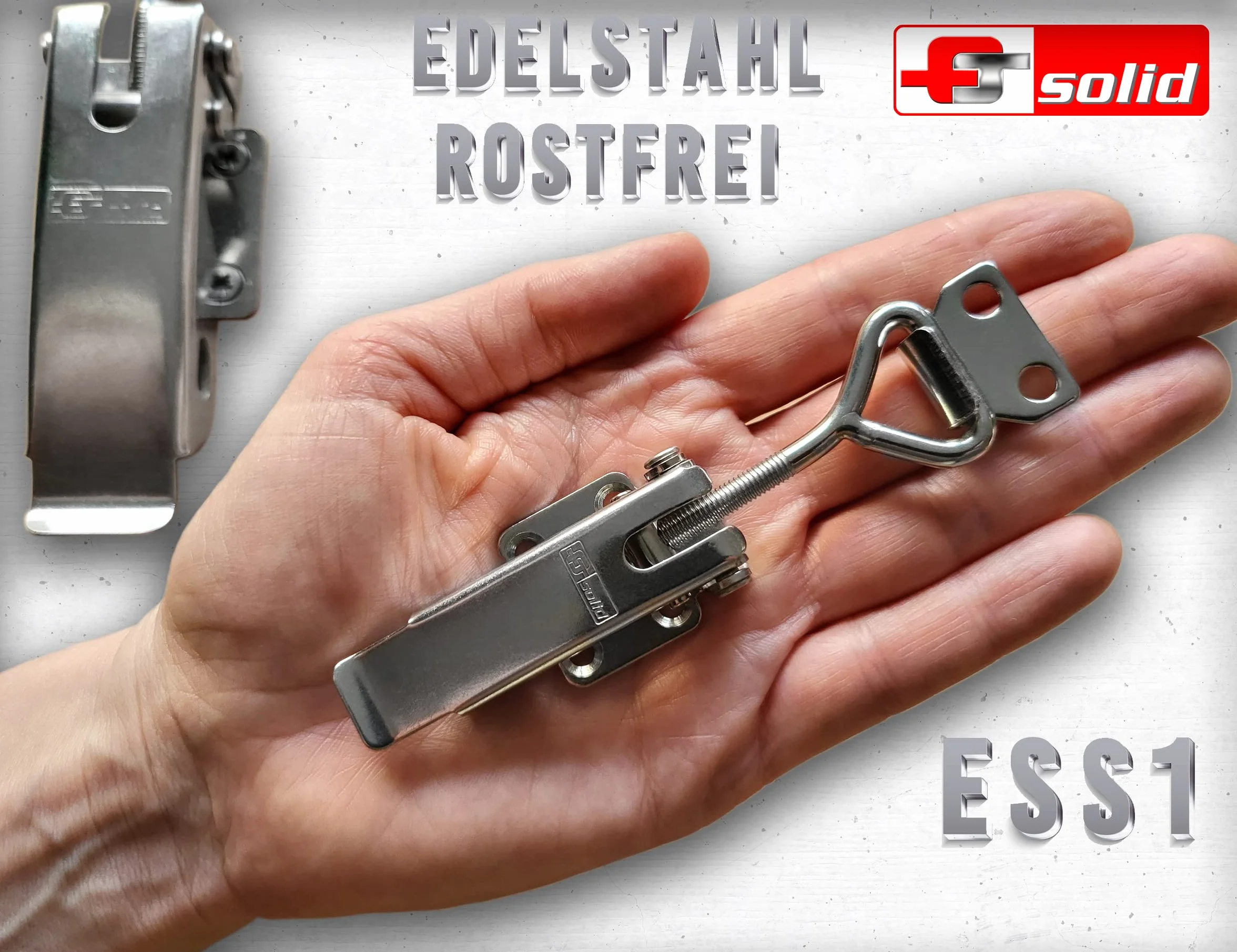Regulowane zapięcie zaciskowe ze stali nierdzewnej ESS1 zamknięcie skrzynkowe
