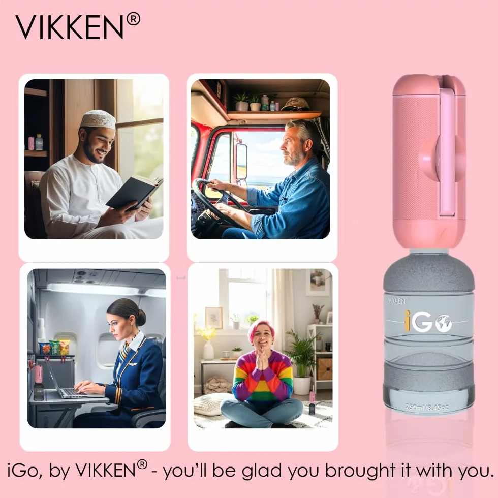 VIKKEN przenośny bidet podróżny USB-C 250 ml iGo X