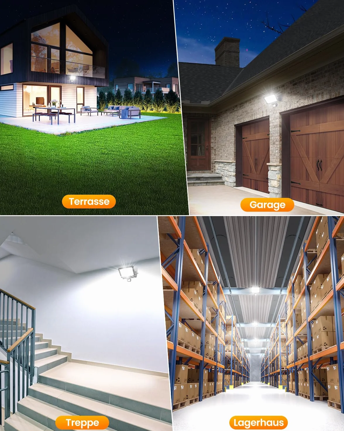 MEIKEE 60W reflektor led z czujnikiem ruchu 600-5900LM 6500K zimna biel 3 tryby 10 poziomów jasności oświetlenie punktowe led Z pilotem IP66 wodoodporny reflektor do ogrodu garaż boisko sportowe
