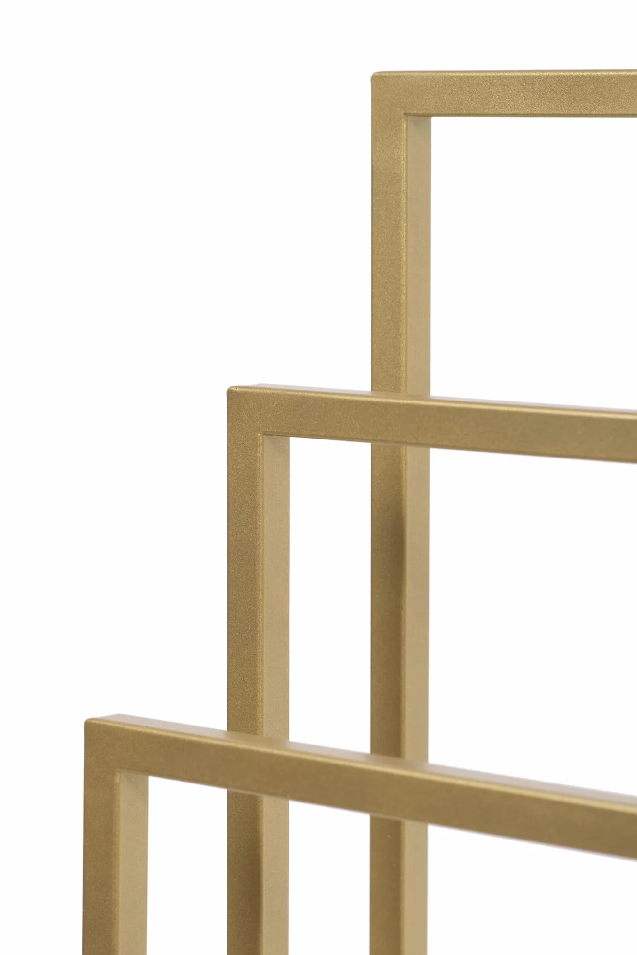 Wolnostojący Wieszak na Ręczniki VIVO 3 pręty Złoty 45x21x86cm Metalowy Stabilny bez Montażu