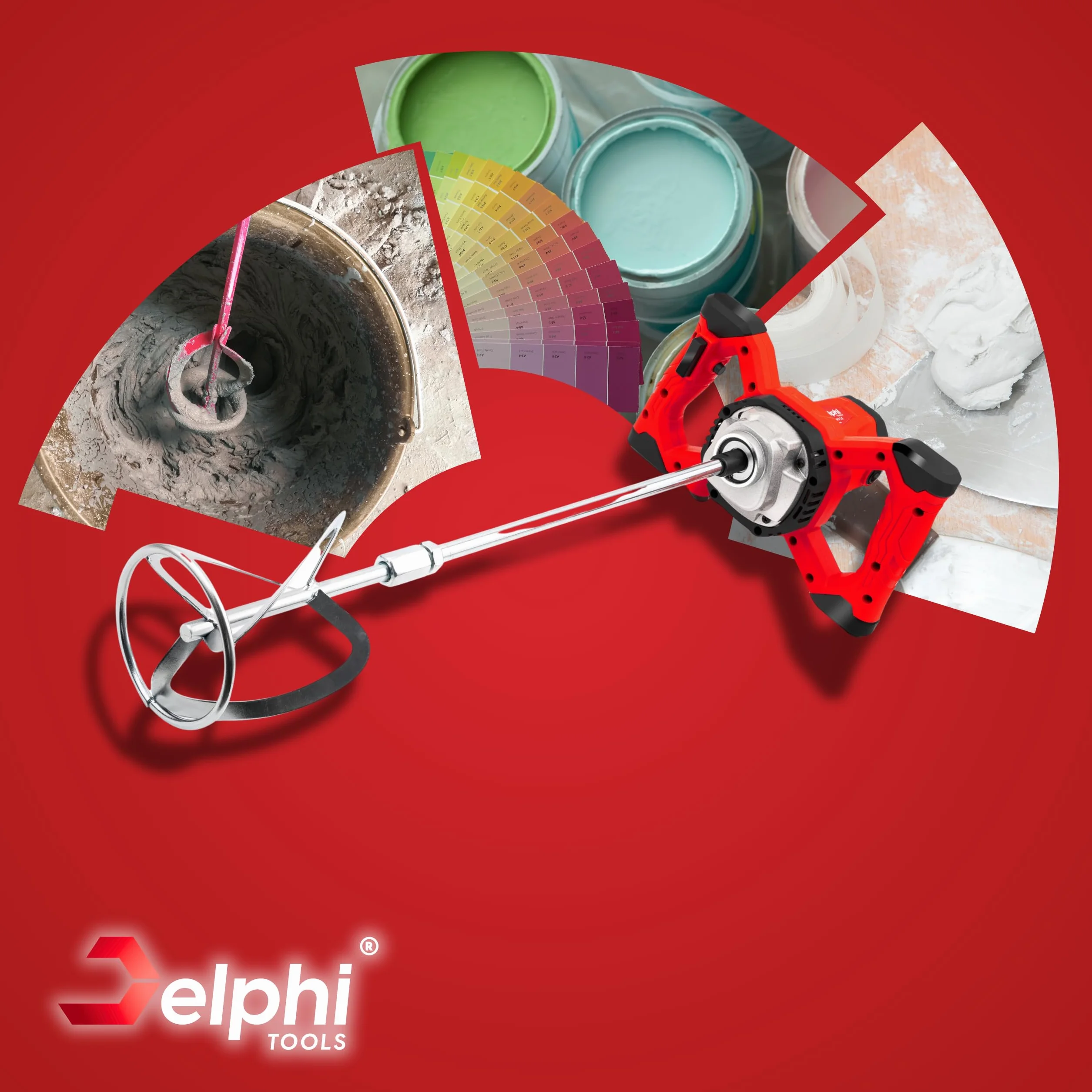 Delphi Mikser Elektryczny 2600W 6 Biegów M14 940 Obr/min z Torbą i Akcesoriami