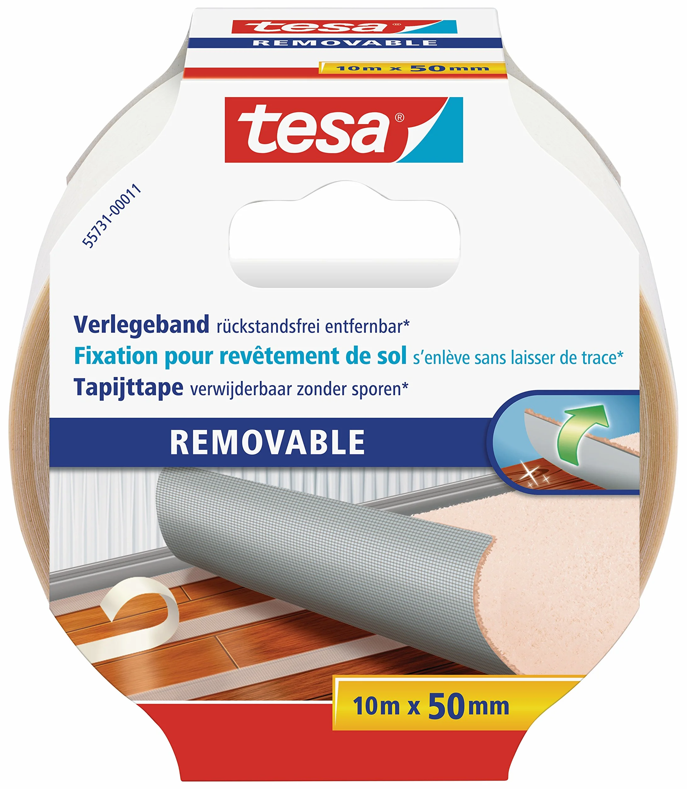 Tesa 55731 Taśma Montażowa, Biały, 10m x 50mm