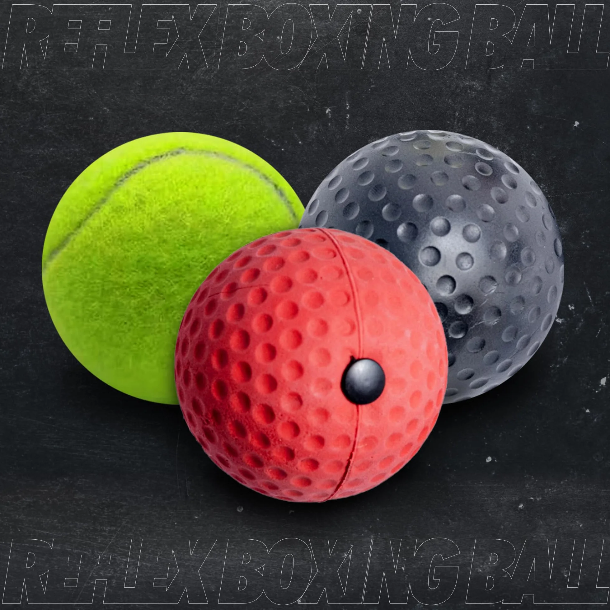Zestaw 3 piłek refleksowych Reflex Ball Speed Ball