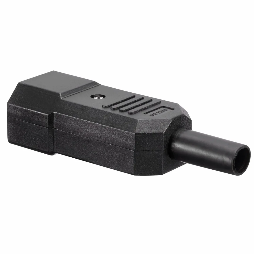 PATIKIL IEC320 C14 Gniazdo Złącza AC250V 10A 3 sztuk Czarny