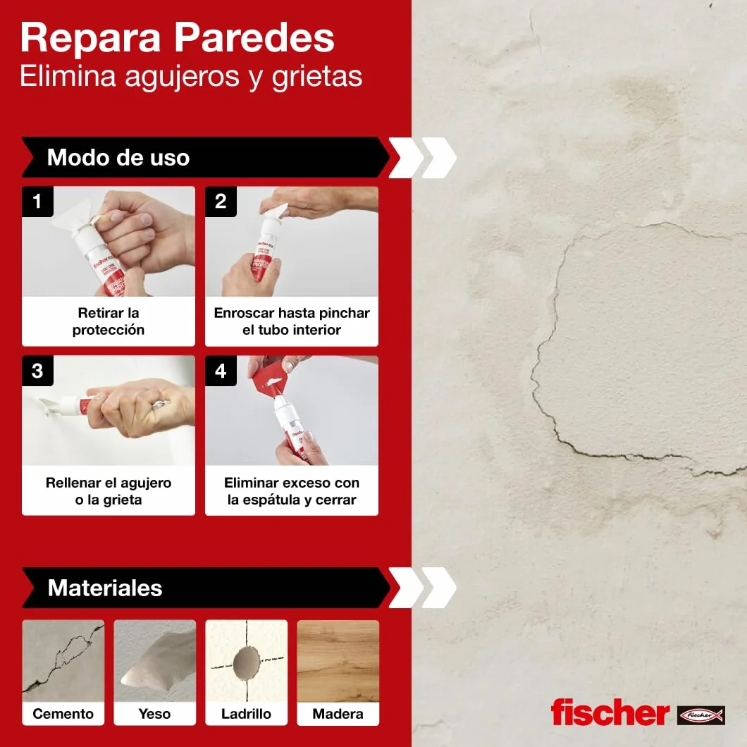 Fischer Masa Szpachlowa Biała 70 ml