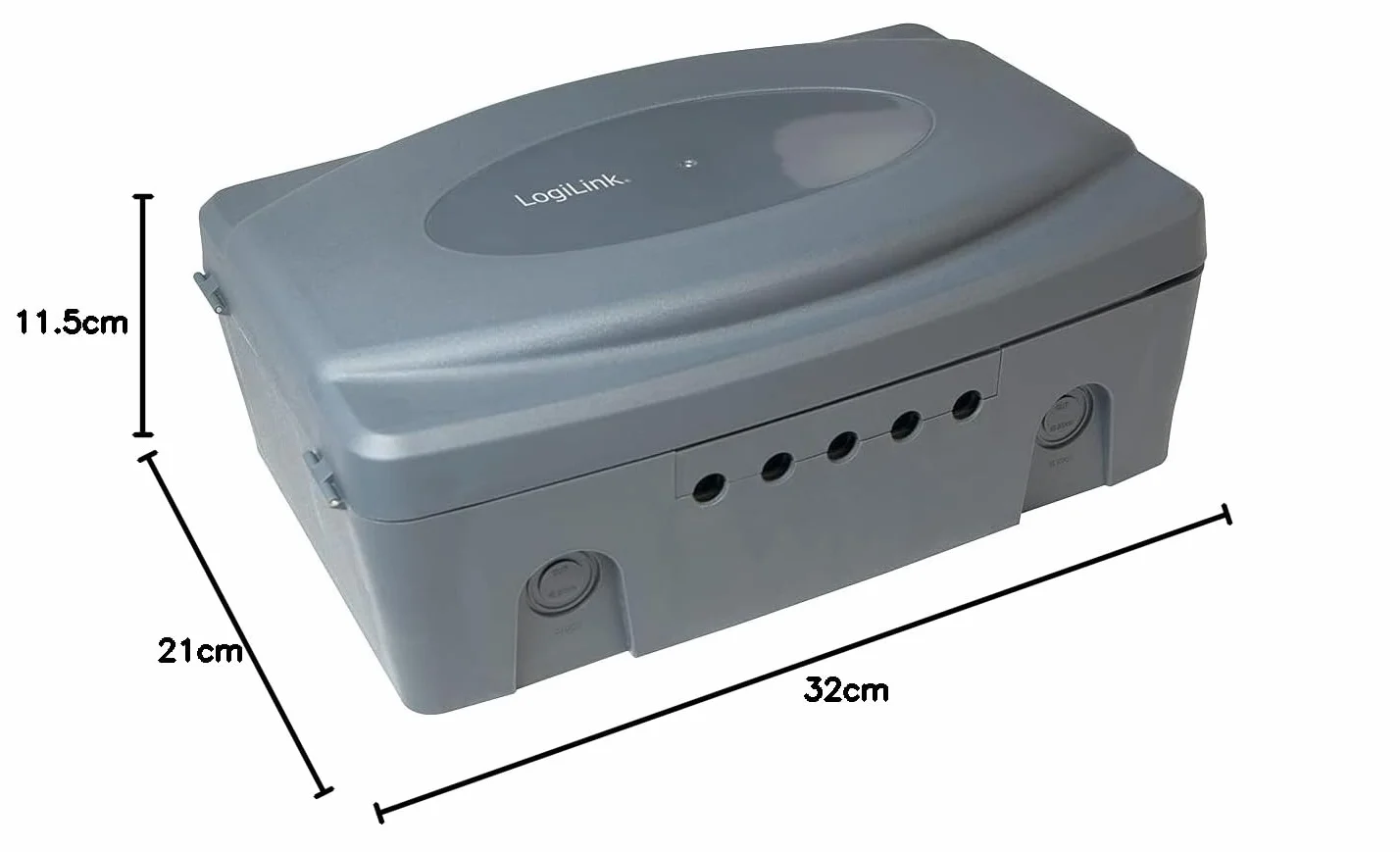 Logilink Skrzynka Elektroniczna 32 x 21 x 11.5 cm Szary