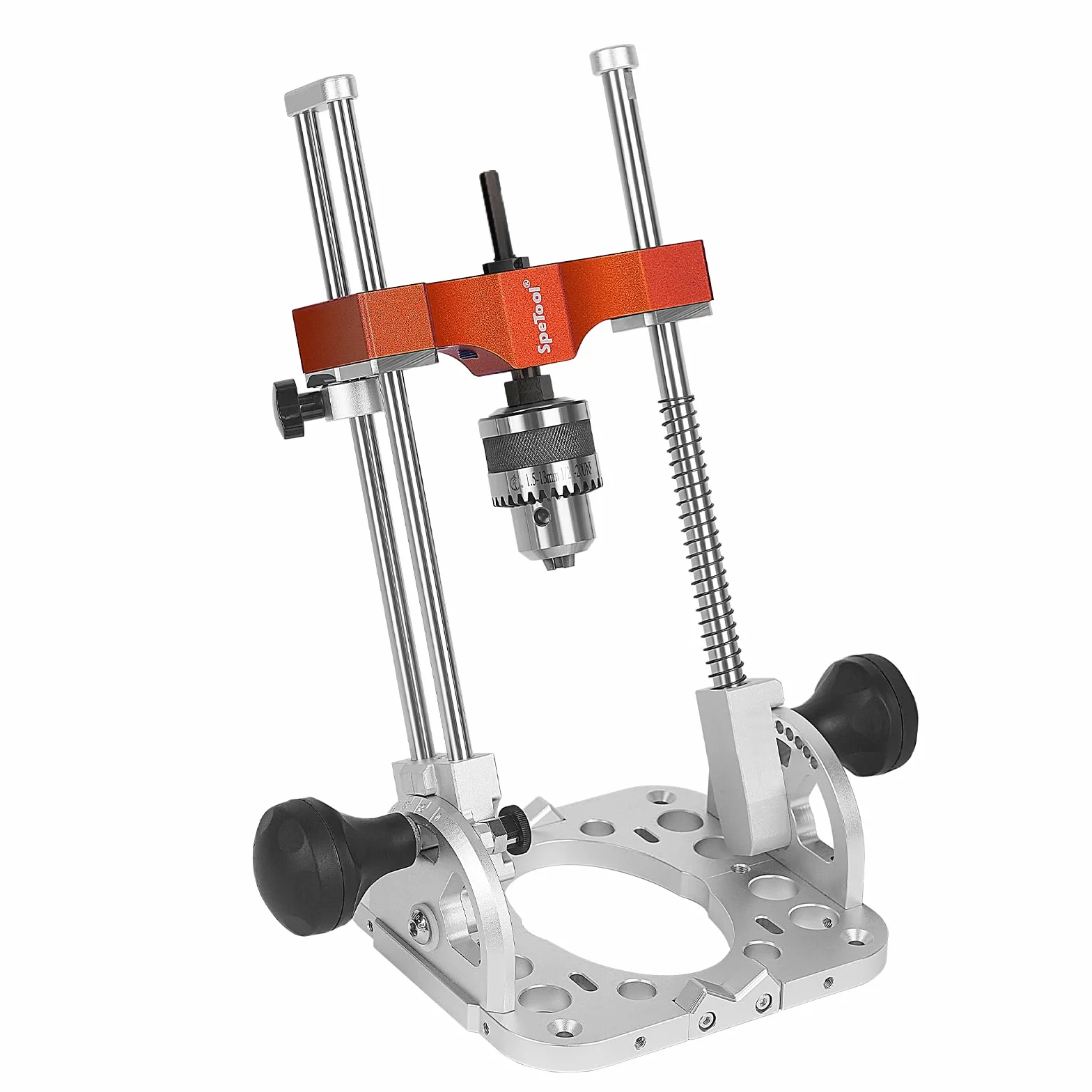 SpeTool Stojak wiertarski regulowany 0-60° z uchwytem 1/2" do wiertarek akumulatorowych