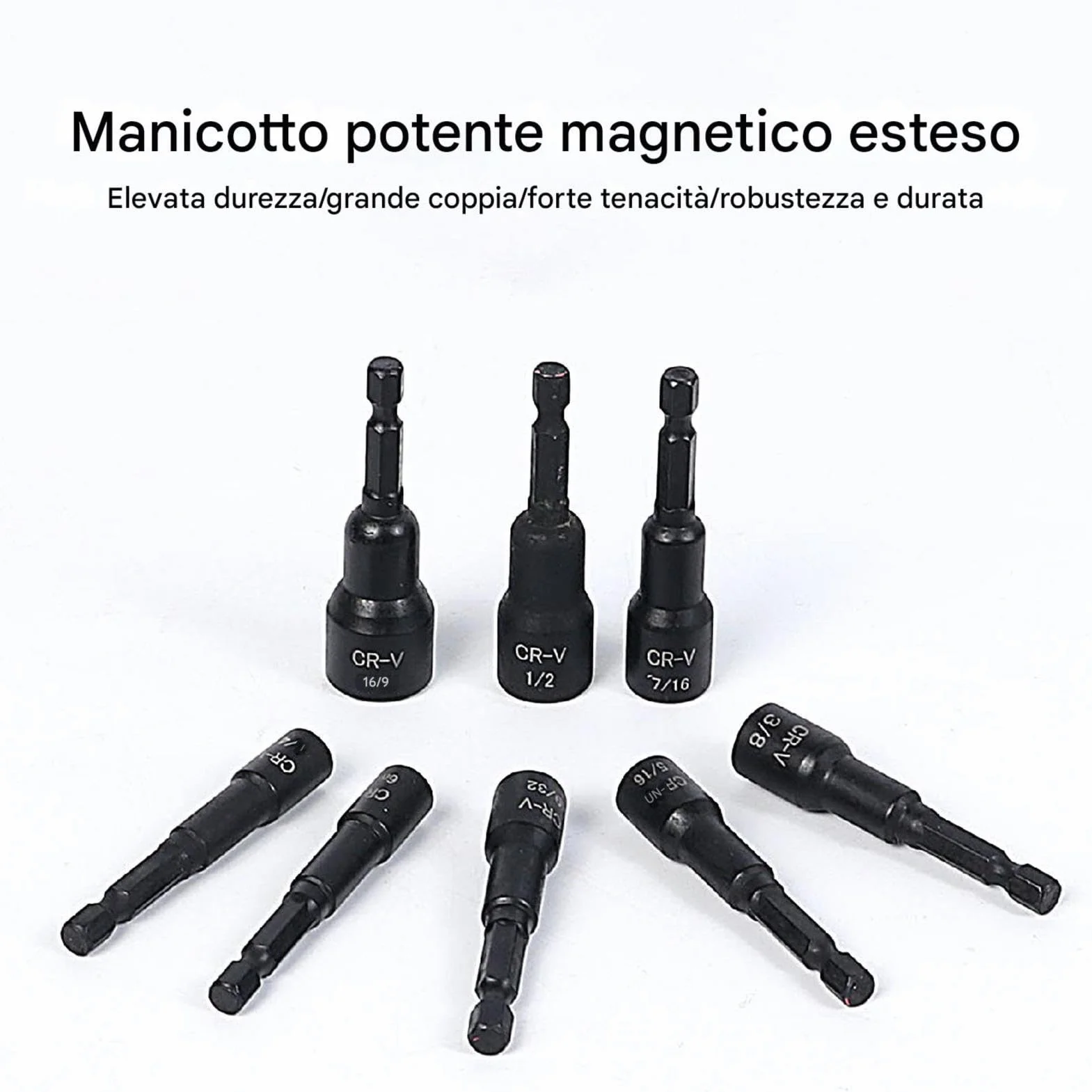 Magnetic Nut Driver Hex Shank Adapter Set 15-Piece Szybki Zmieniacz Magnetyczny do Garażu Warsztatu