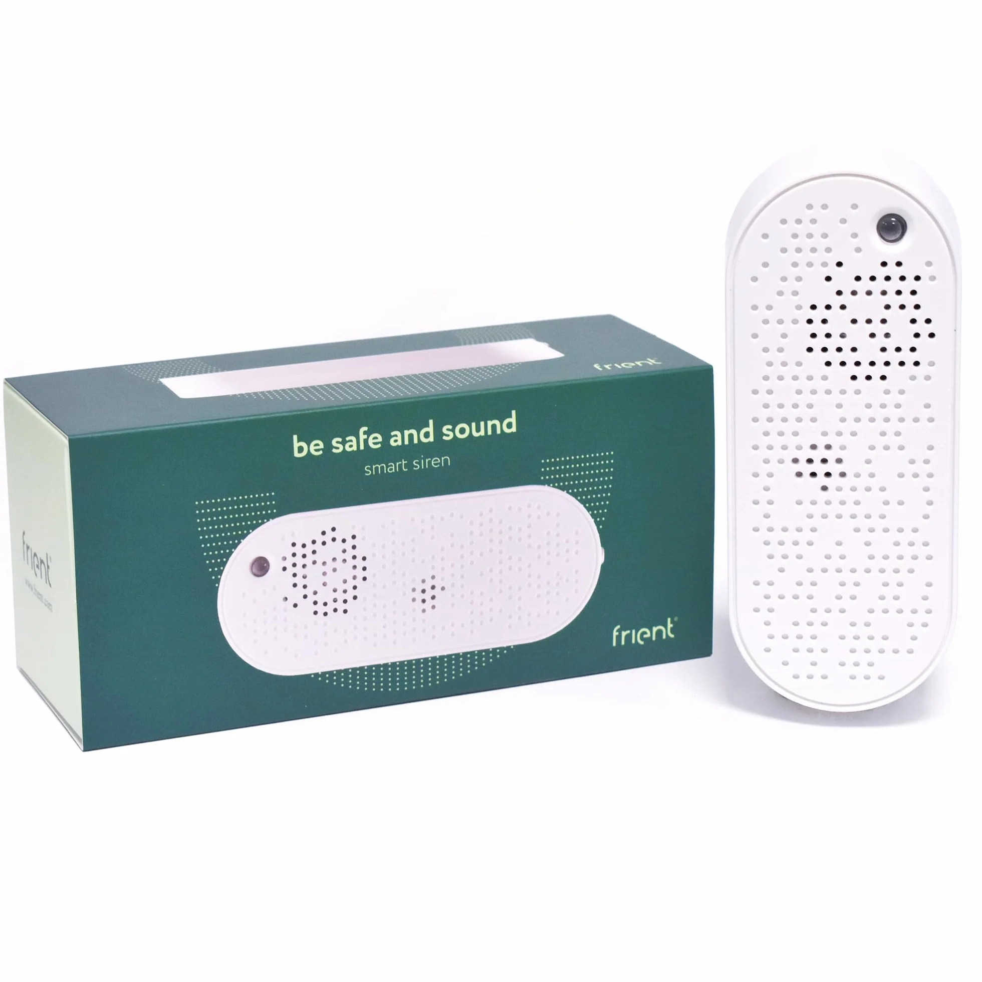 Frient Smart Siren Inteligentny Domowy System Alarmowy 90 dBm Zigbee Przedłużacz zasięgu Kompatybilny SmartThings Home Assistant Homey