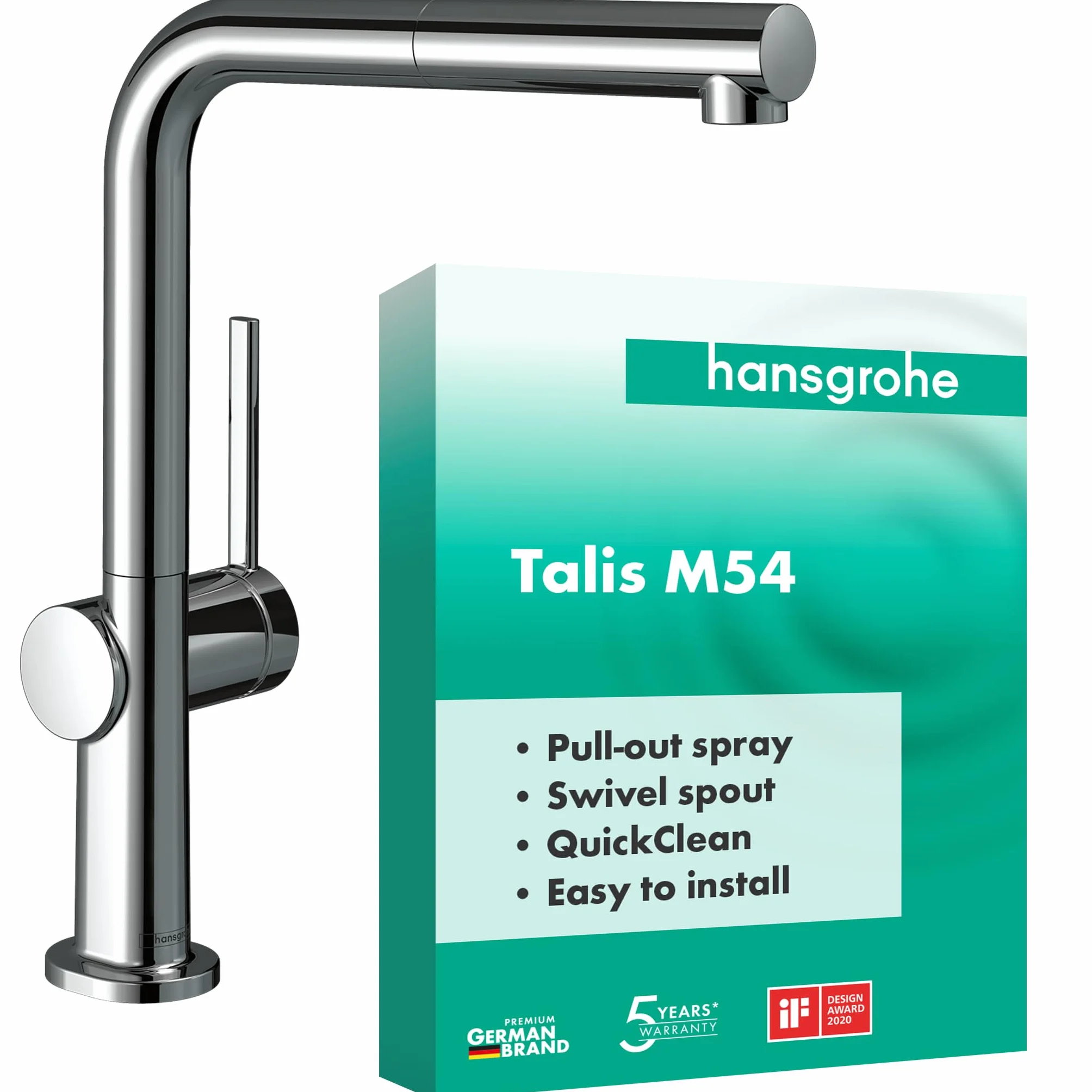 Hansgrohe Talis M54 Bateria Kuchenna 270 mm Srebrny