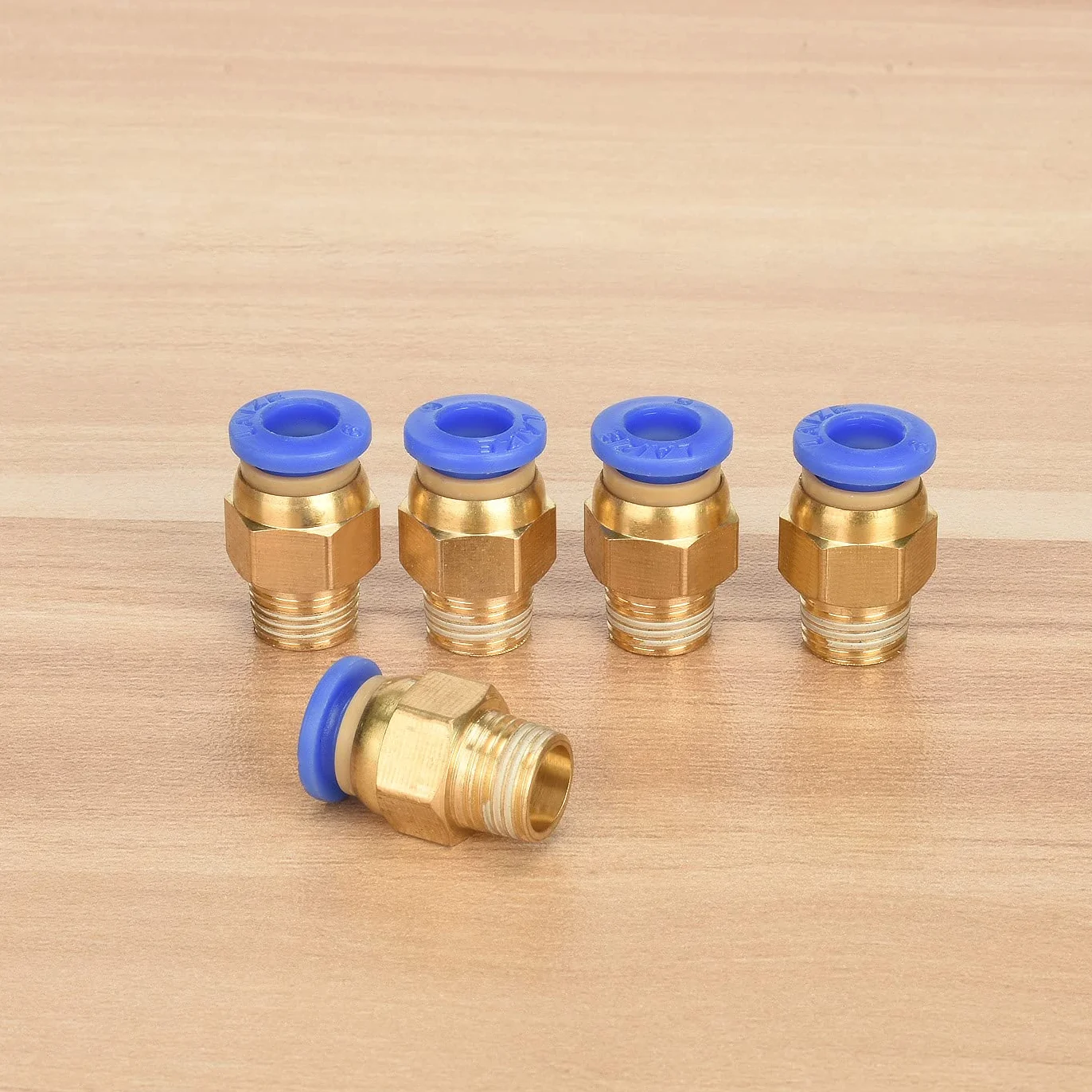 Złącze wtykowe szybkozłącze pneumatyczne G1/8" x 6 mm 5 sztuk złączka śrubowa wtykowa
